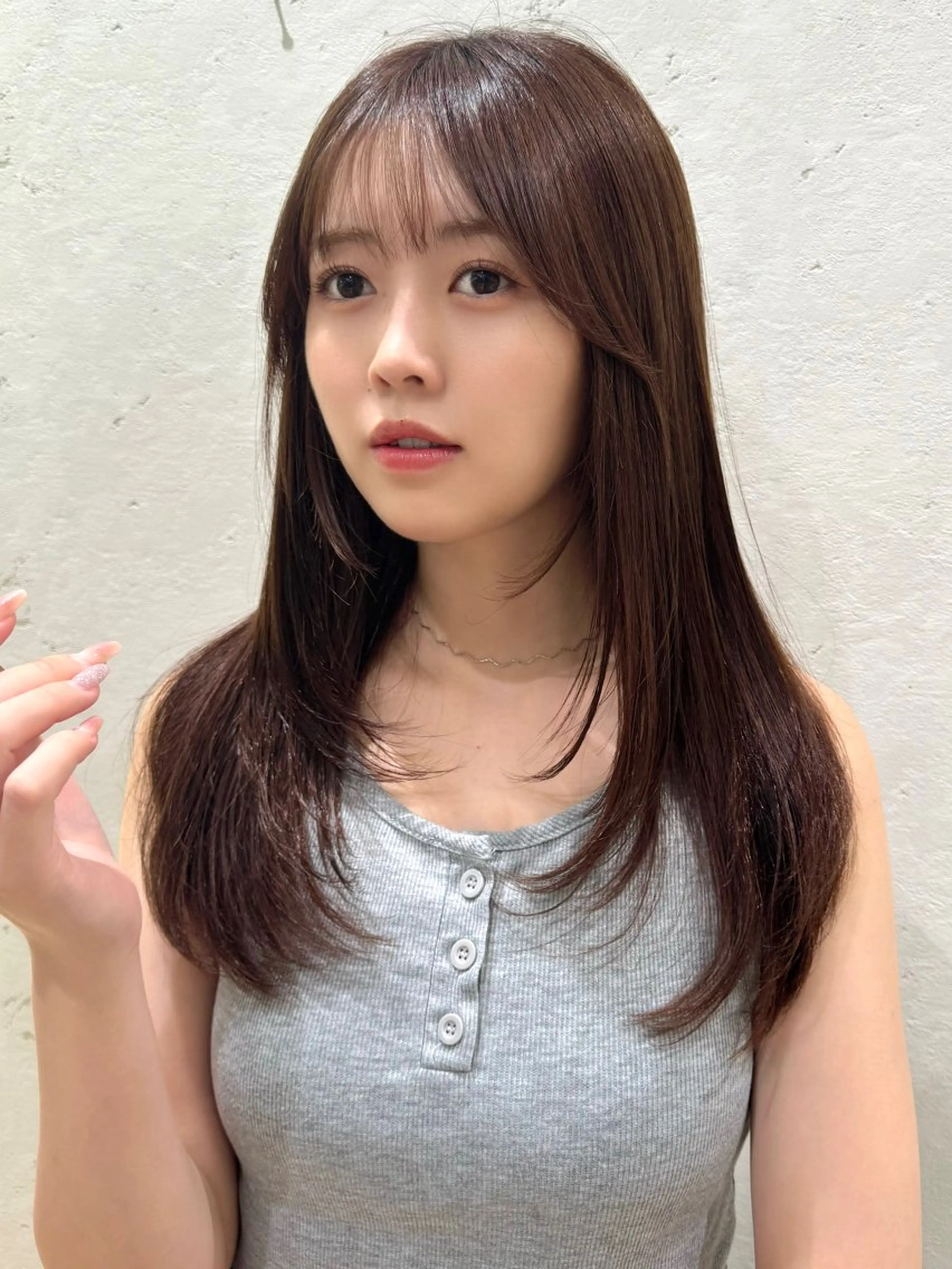 セミロング カット ヘアカラー トリートメント 産休中2026.4月 復帰予定/野崎華代のヘアスタイル