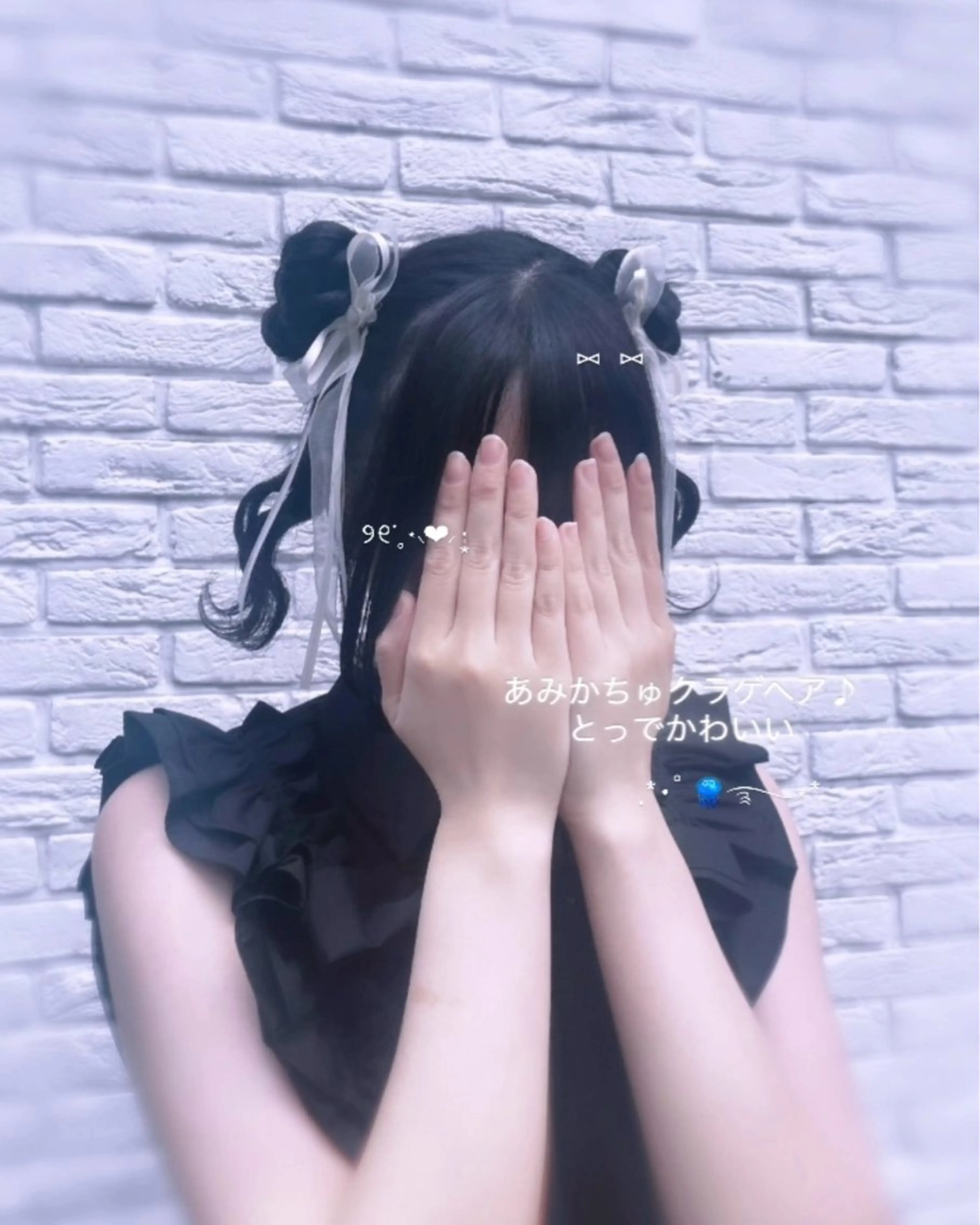 ヘアアレンジ hiyori /透明 感ピンク/ラベンダーのマツエク・マツパデザイン