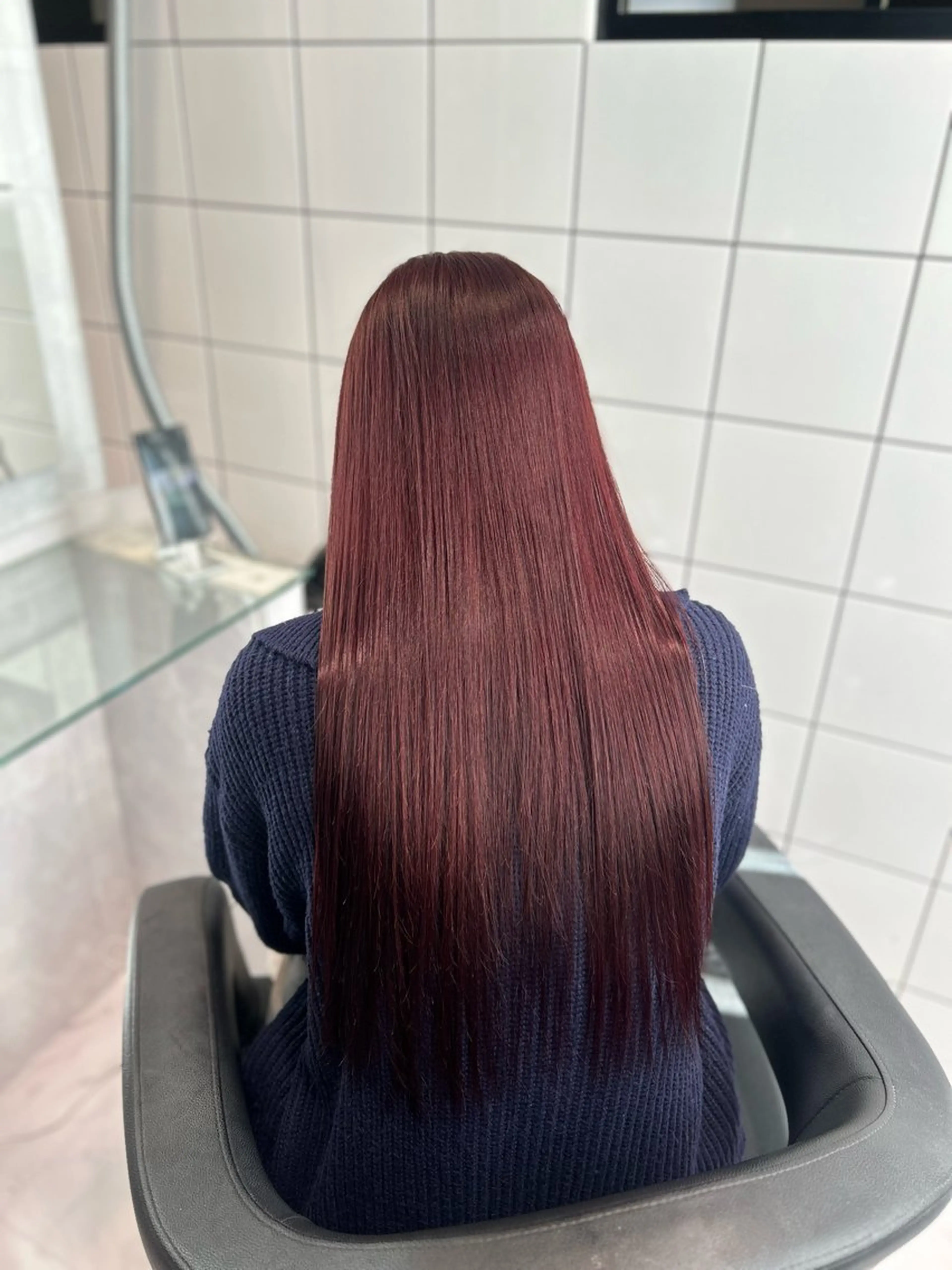 ロング カラー ヘアカラー トリートメント 表参道/透明感カラー /暗髪/ジュキヤのヘアスタイル