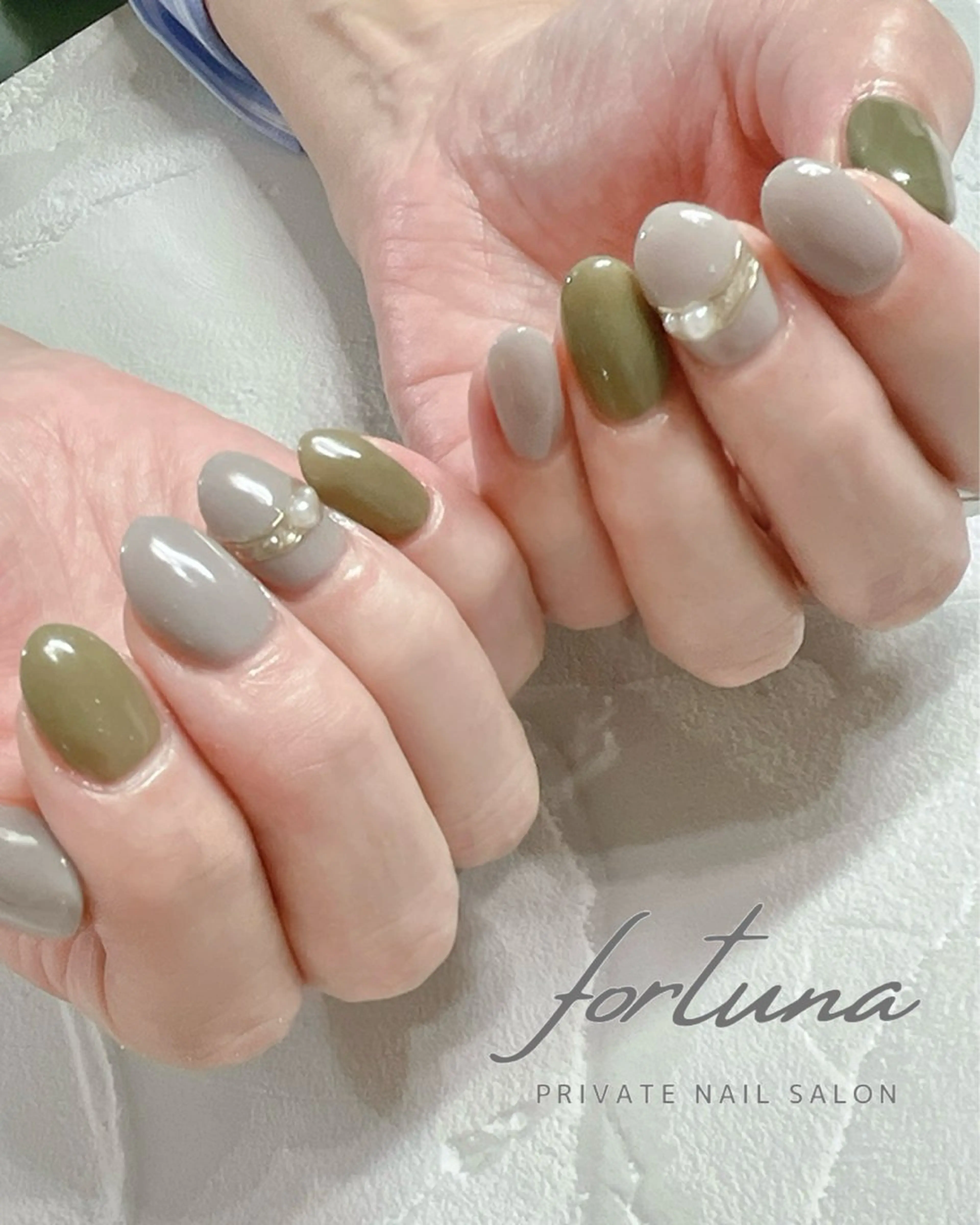 ネイル シンプルネイル ハンドネイル fortuna 武藤裕美のネイルデザイン