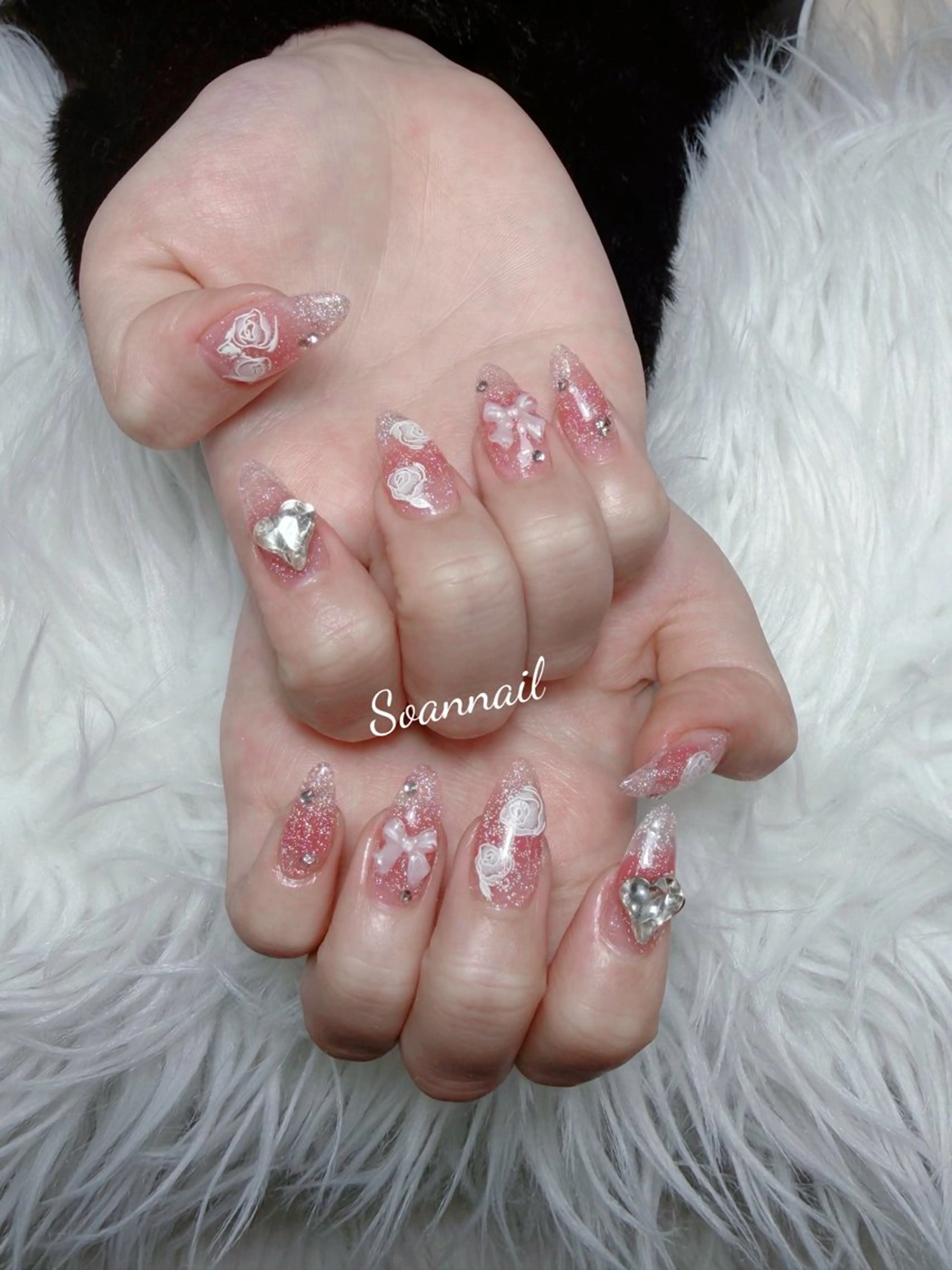 ネイル アートネイル ジェルネイル マグネットネイル ニュアンスネイル シンプルネイル ハンドネイル Ryunail所属・Ryu Nail NekoChanのネイルデザイン