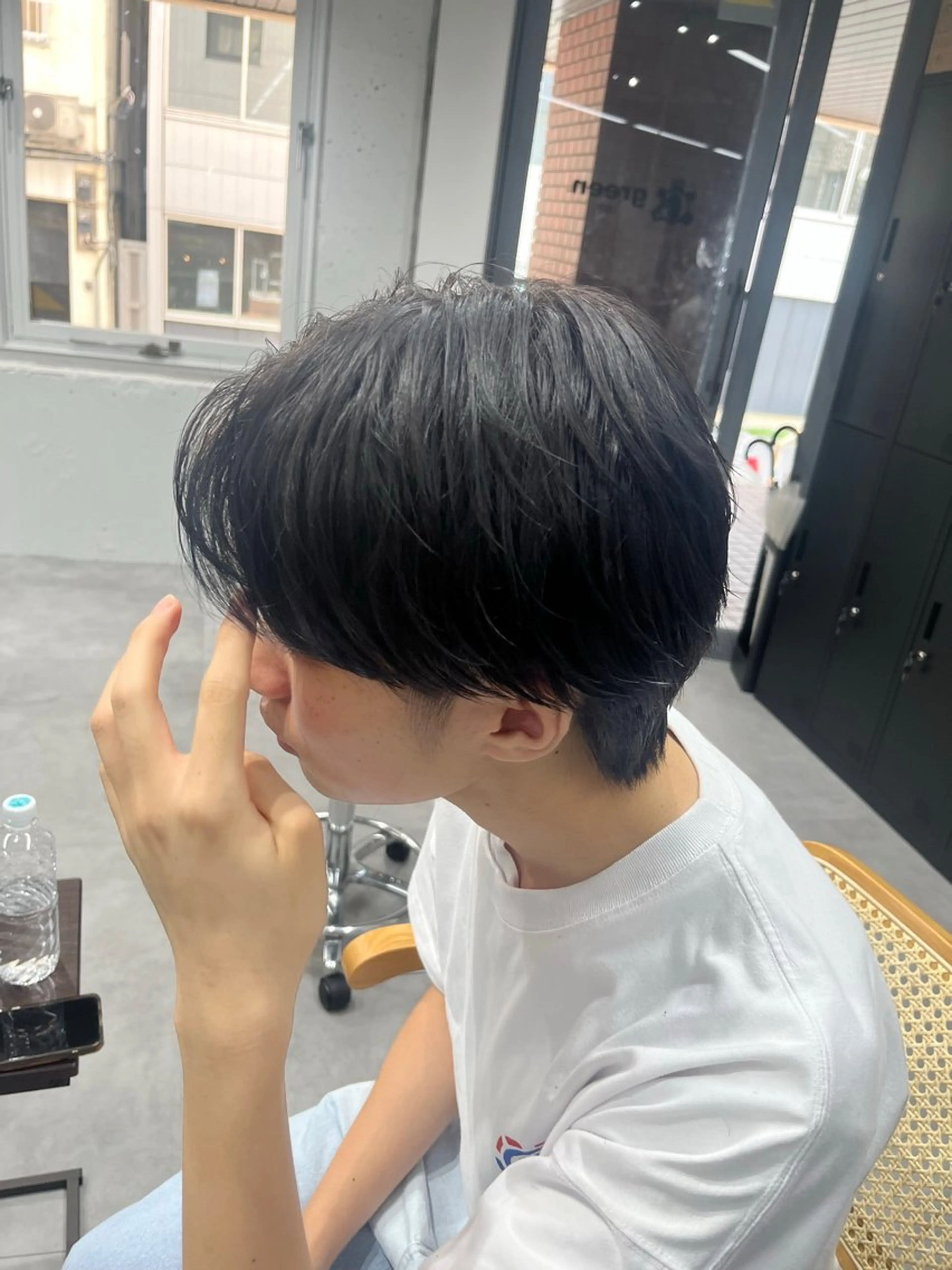 メンズ センターパート KOUTA/ ブリーチ特化⭐️のヘアスタイル