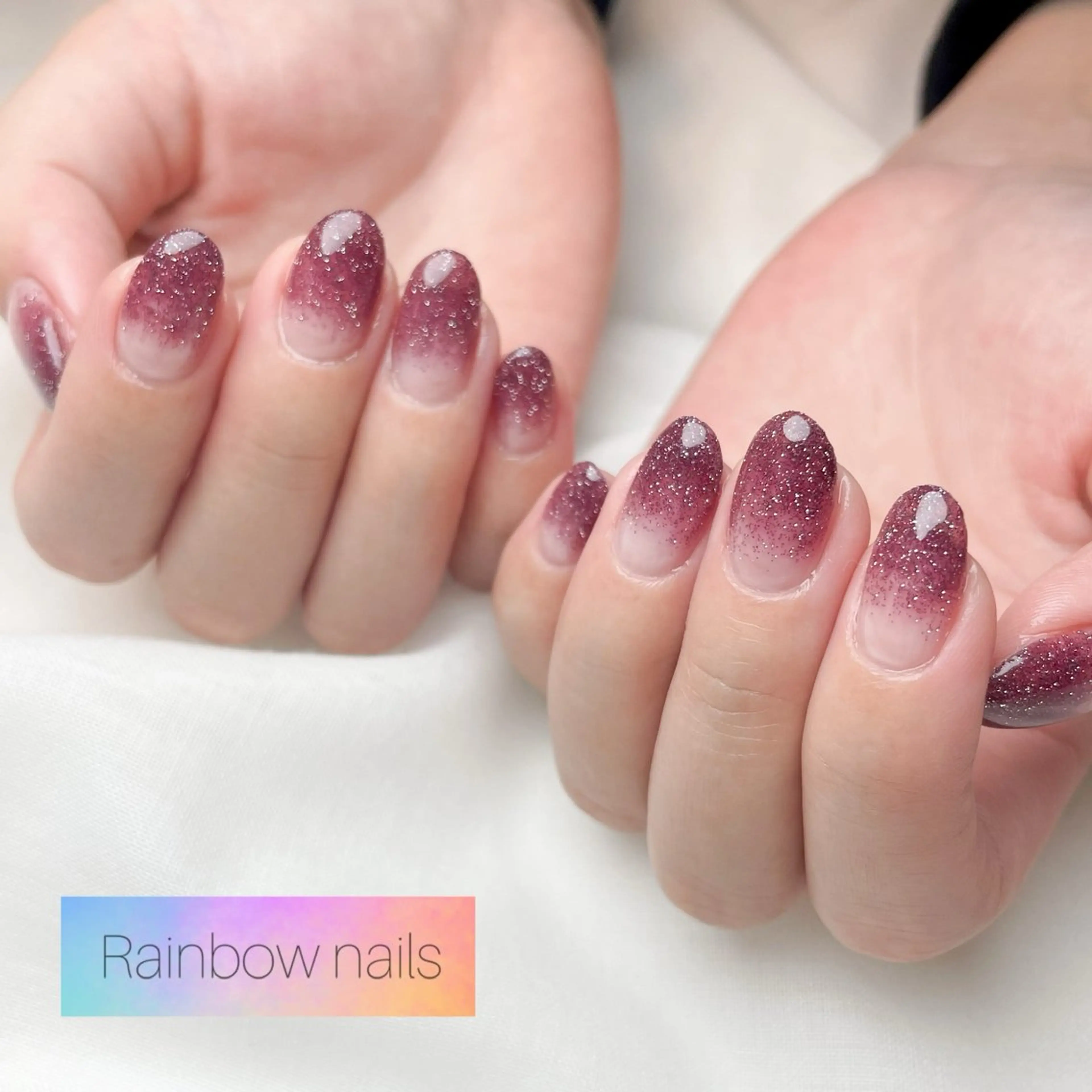 ネイル Rainbow nailsくろちゃんのネイルデザイン