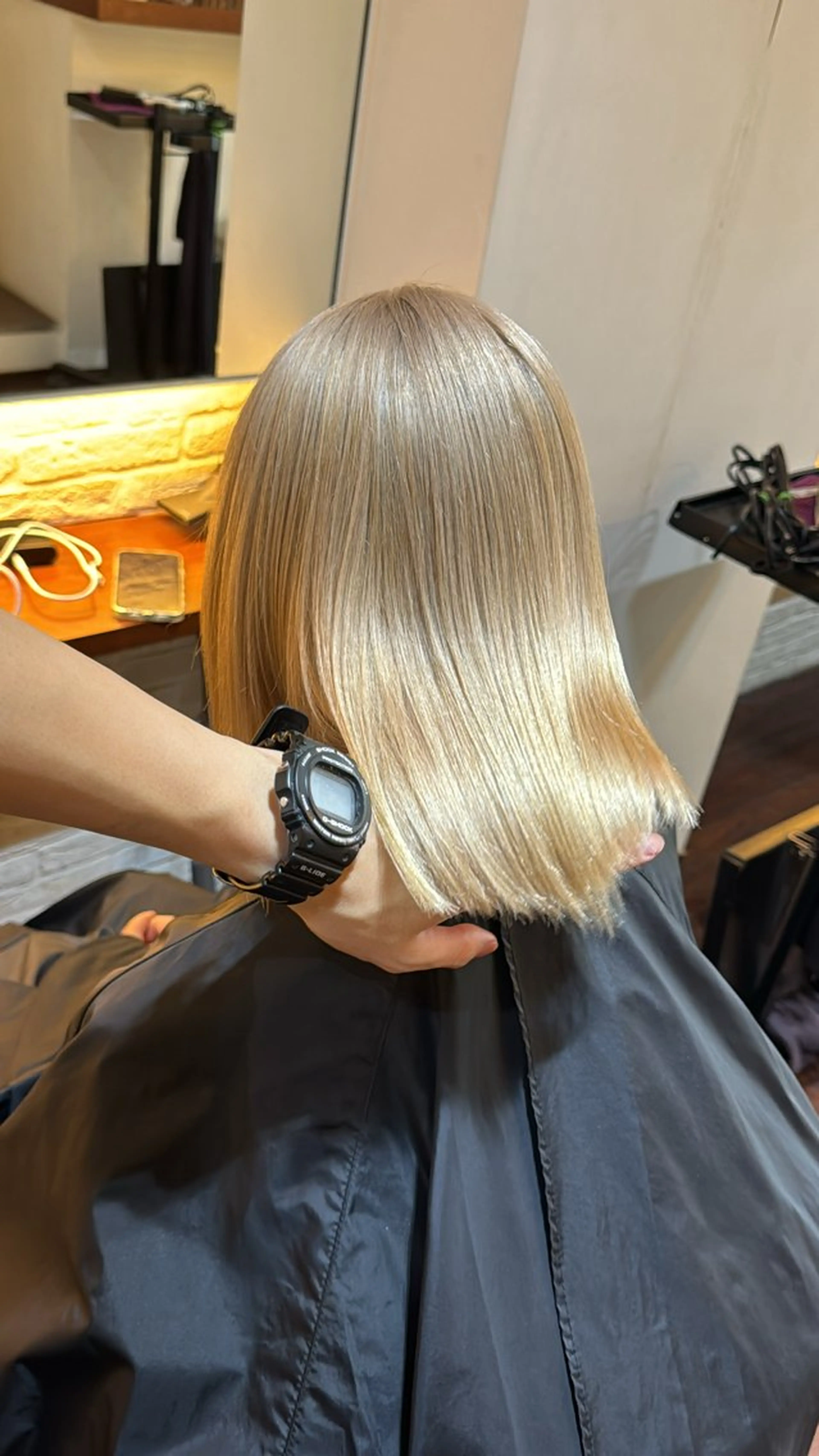 ショート カラー ベージュカラー ヘアカラー tet 店長 RIKITOのヘアスタイル