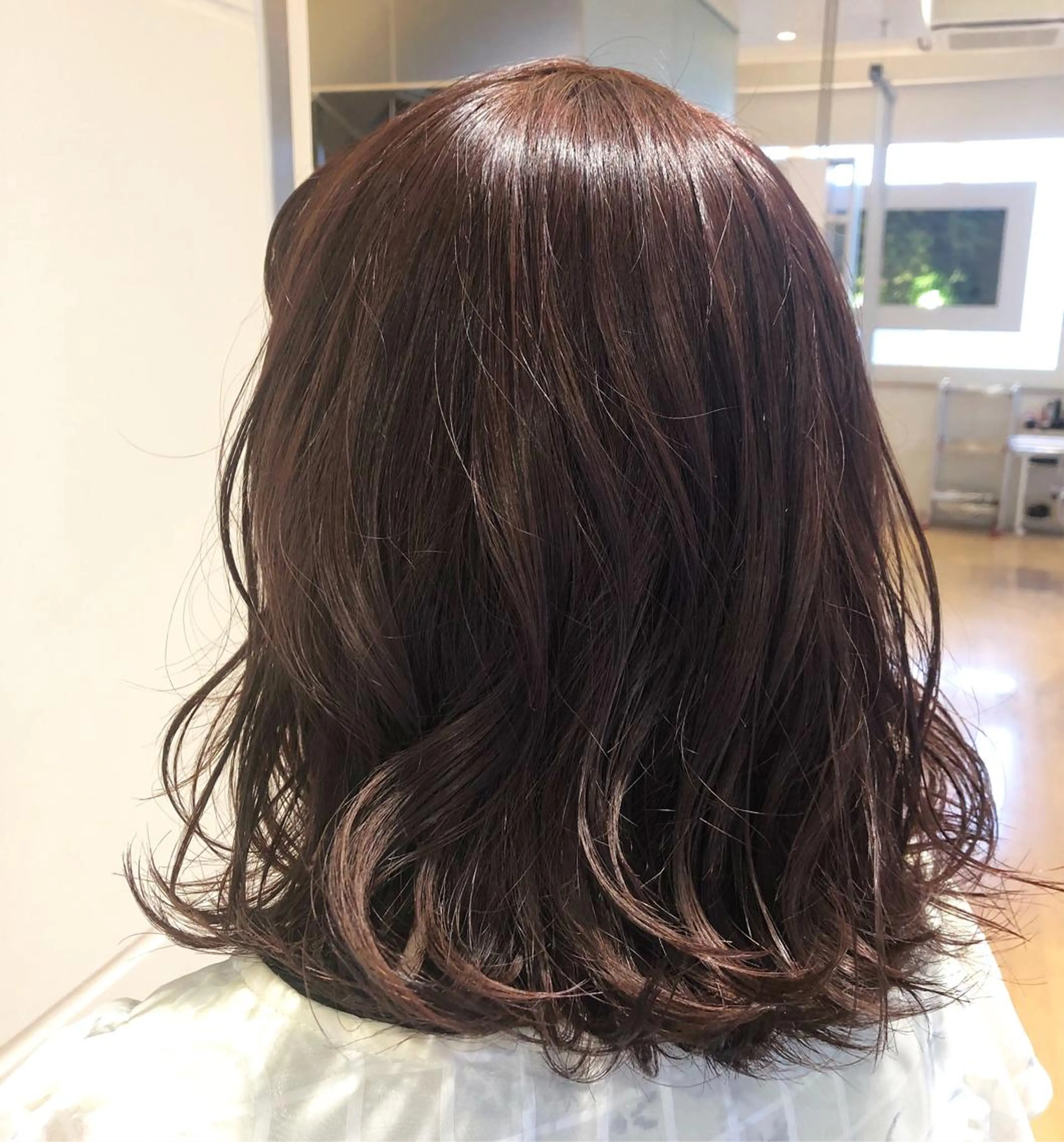 ミディアム カラー sano sayakaのヘアスタイル