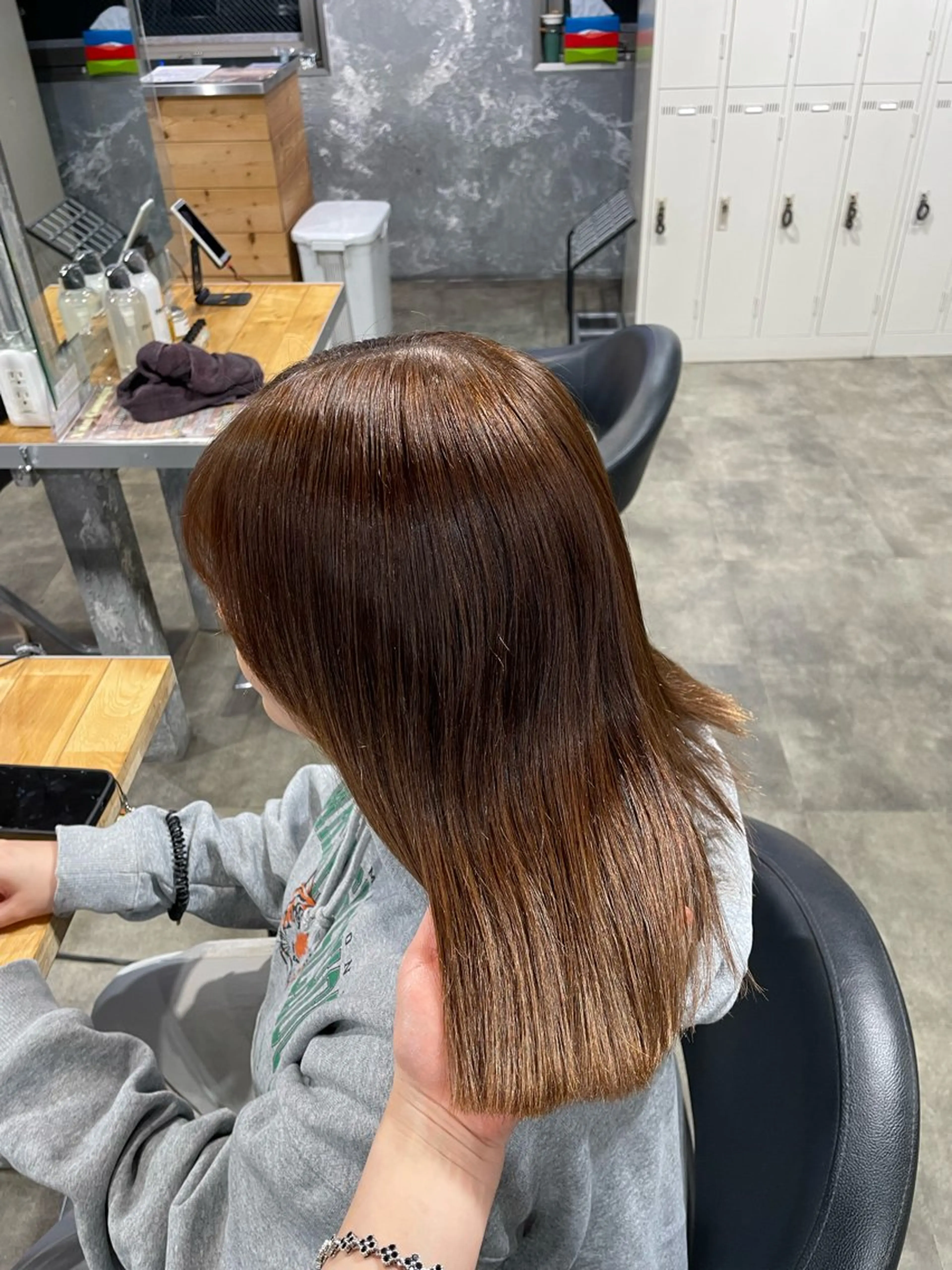 カラー カット ヘアカラー トリートメント ヘアセット 🤍透明感韓国 レディ/まりん🤍のヘアスタイル