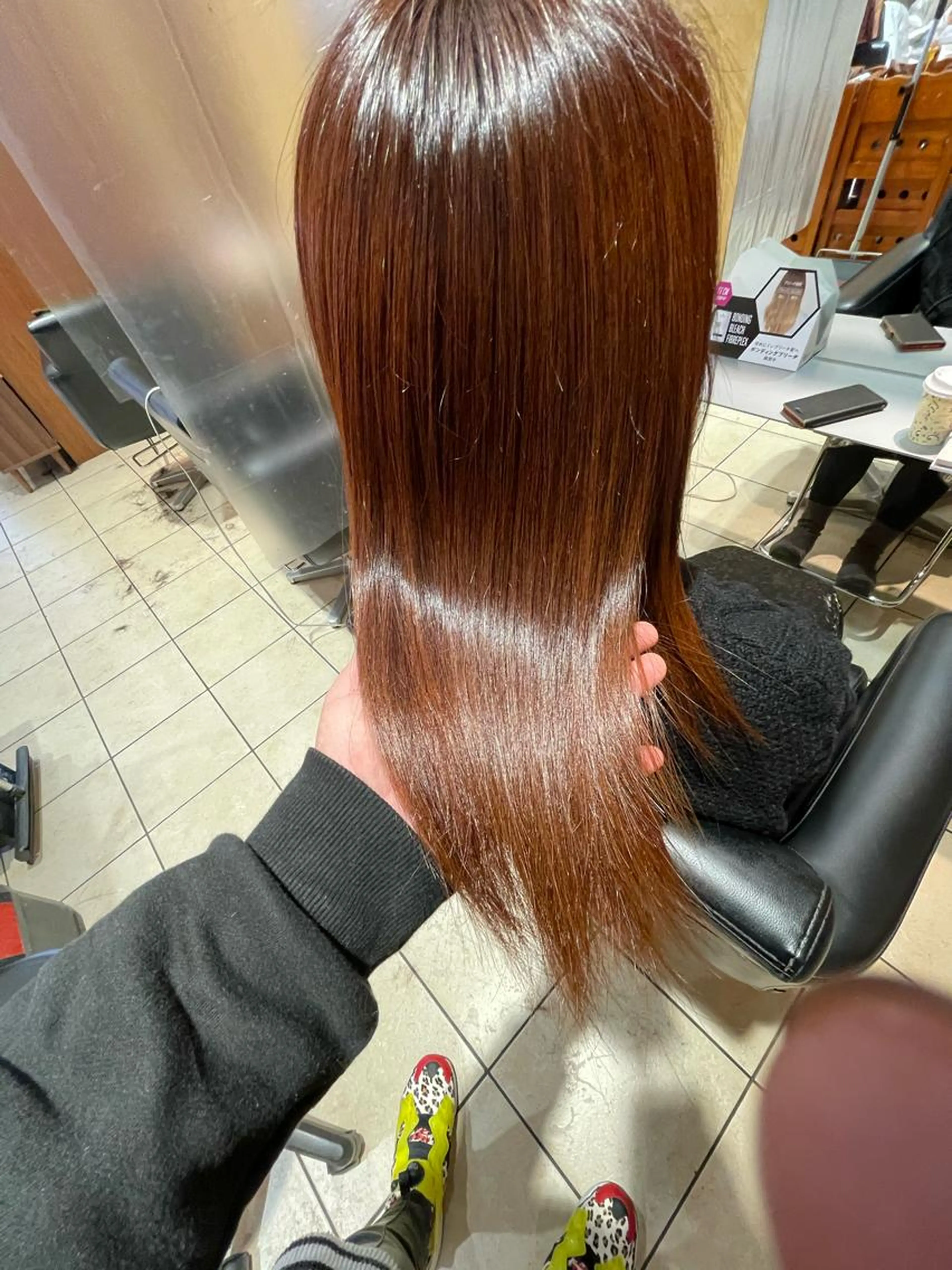 自然な仕上がり‼️カット＋コスメ縮毛矯正＋極潤超音波3stepトリートメントの写真