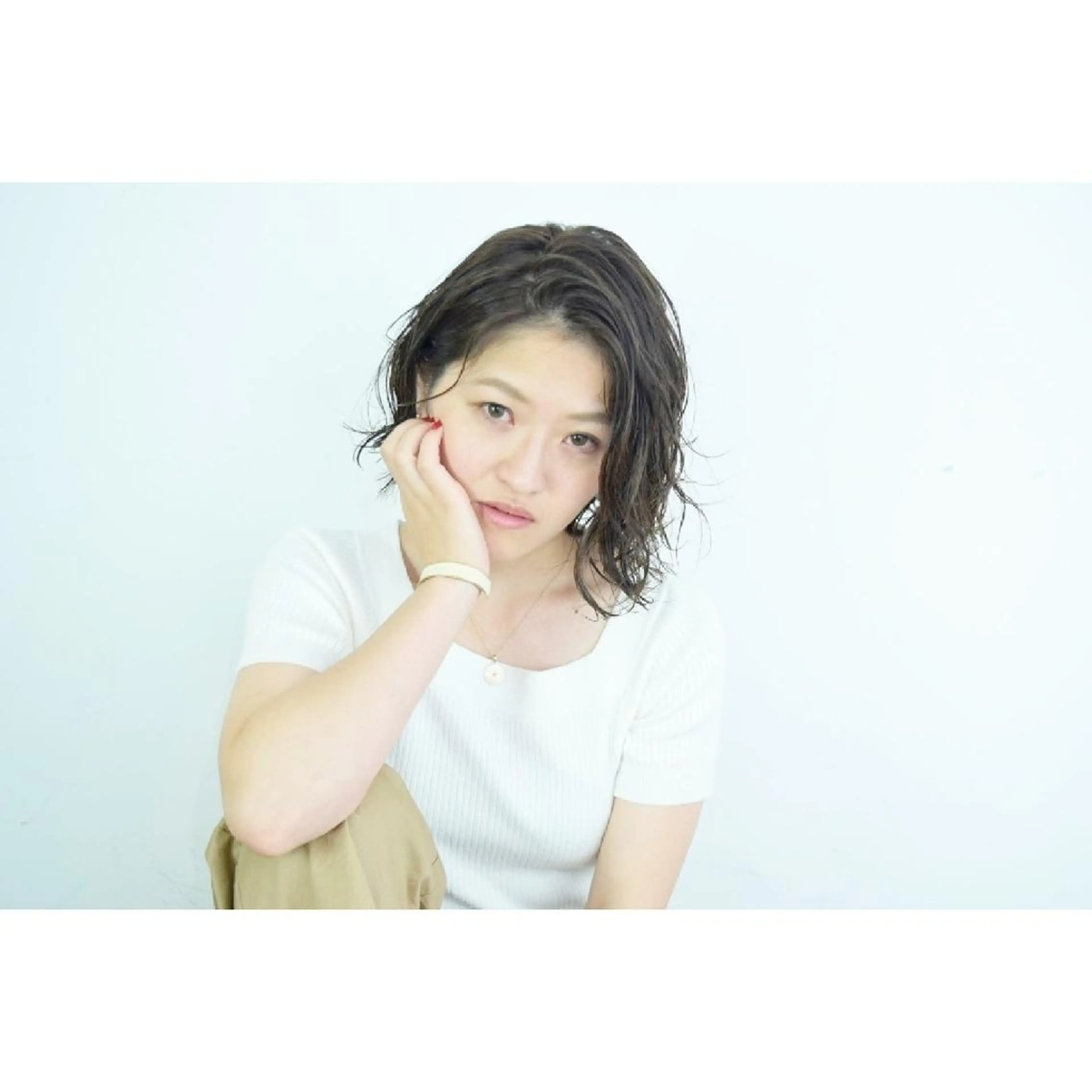 ミディアム パーマ カラー hair design BEER所属・みなみ ゆうすけのヘアスタイル