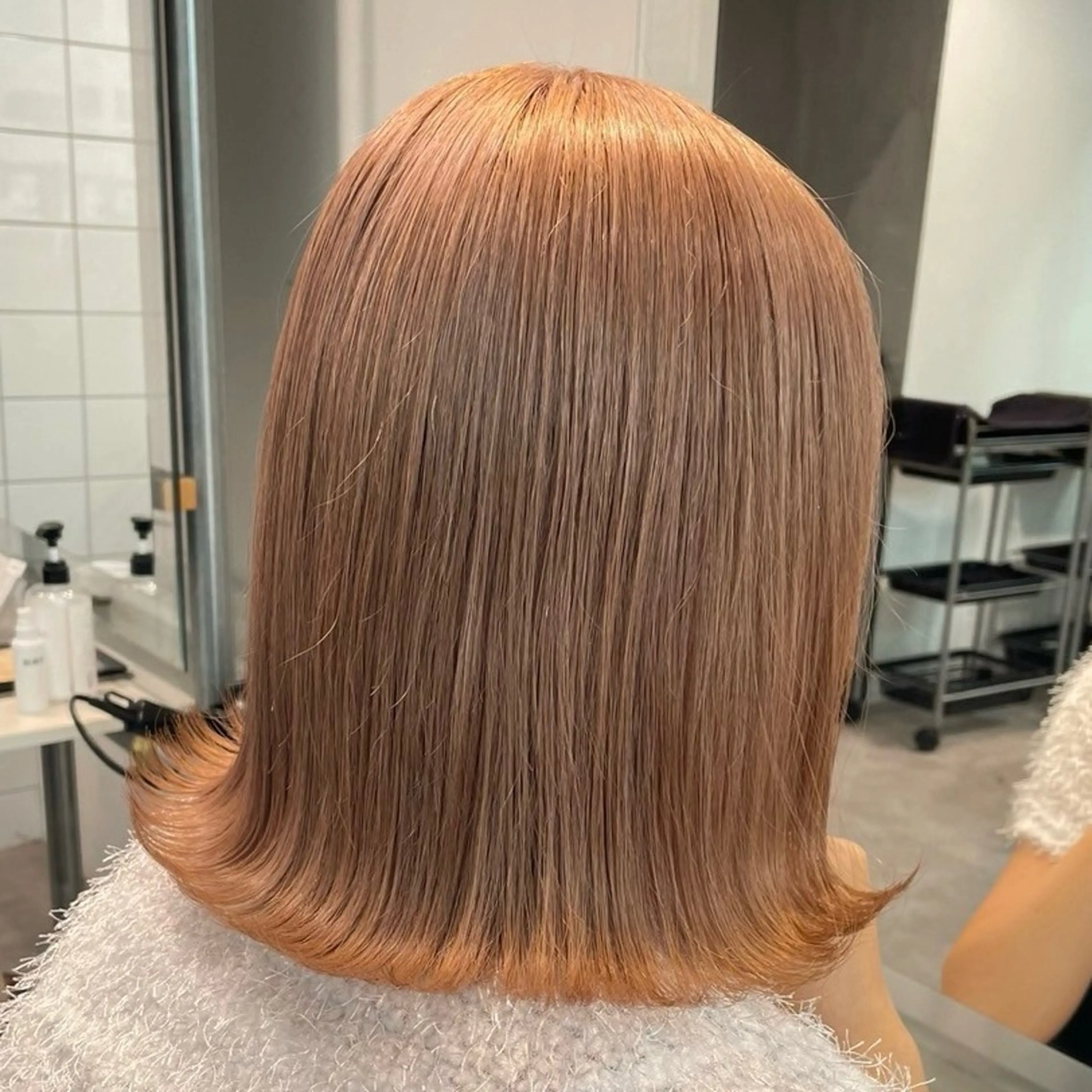 ミディアム カラー メンズ メンズブリーチ ブリーチ 髪質改善 トリートメント 💗愛され暖色💗 ピンク/レッド💗のヘアスタイル