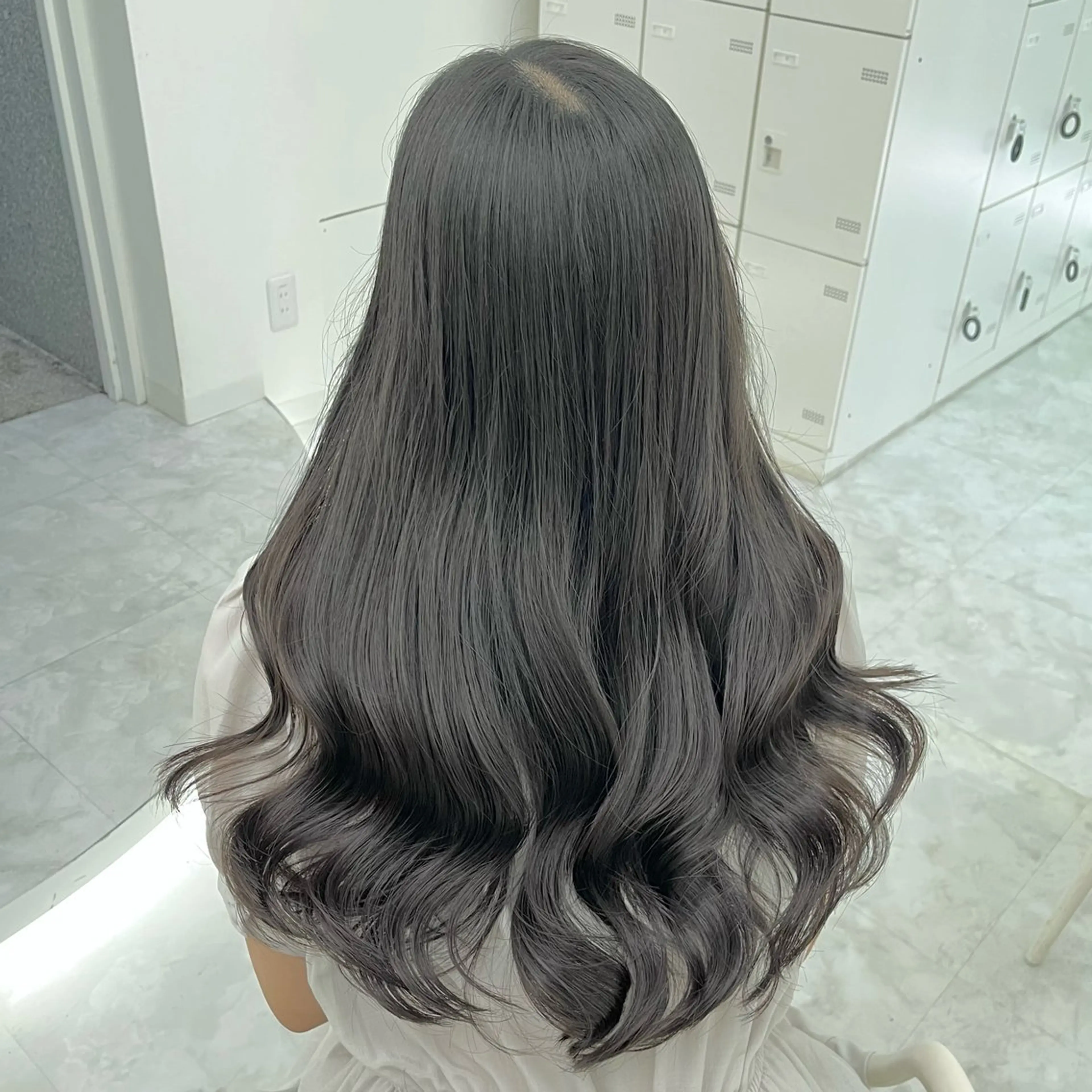 ロング カラー ヘアアレンジ ヘアカラー トリートメント ヘッドスパ ヘアセット ‎🤍韓国ボブ/ 縮毛矯正🪽‪ひかりのヘアスタイル
