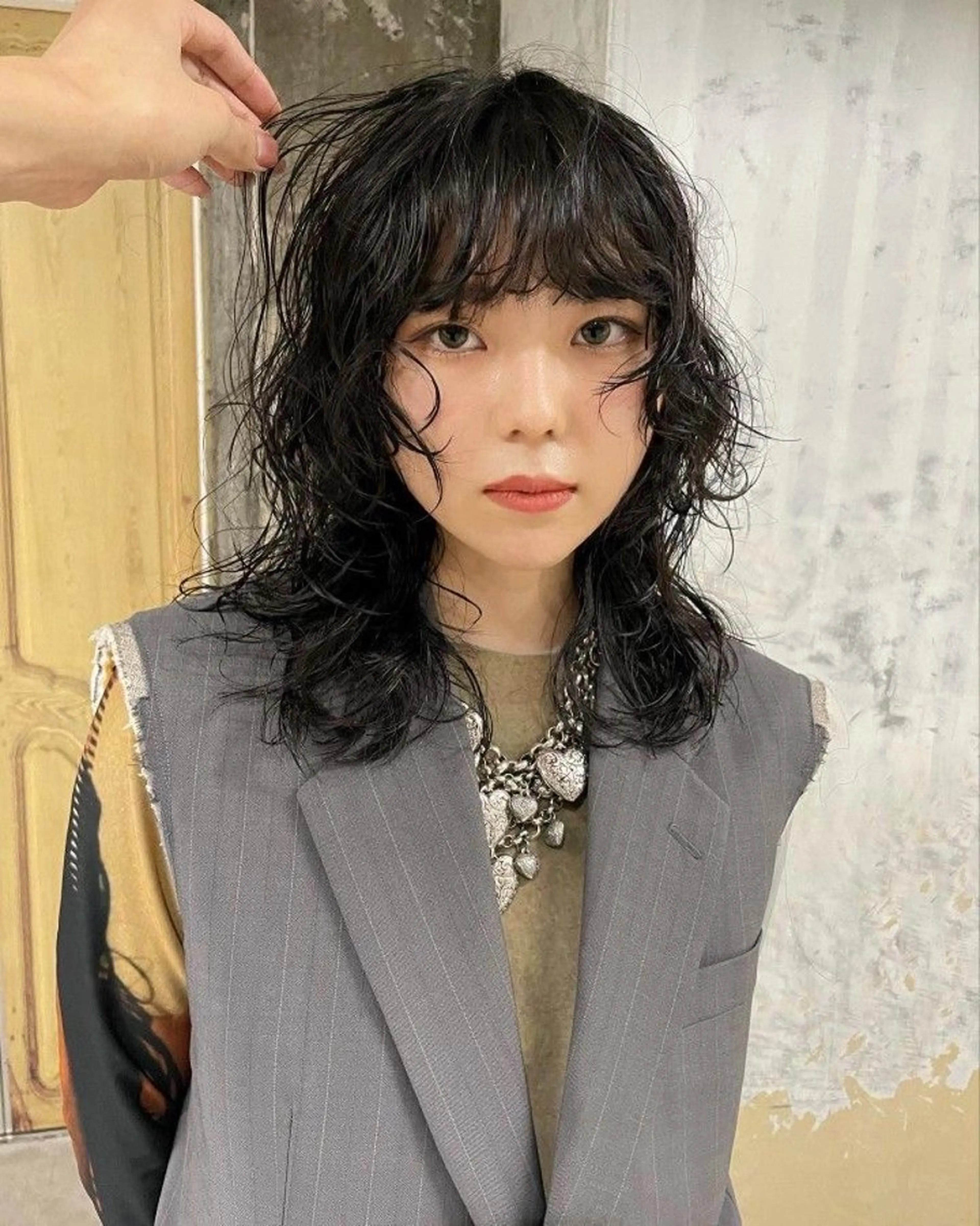 パーマ 松崎 遼大のヘアスタイル