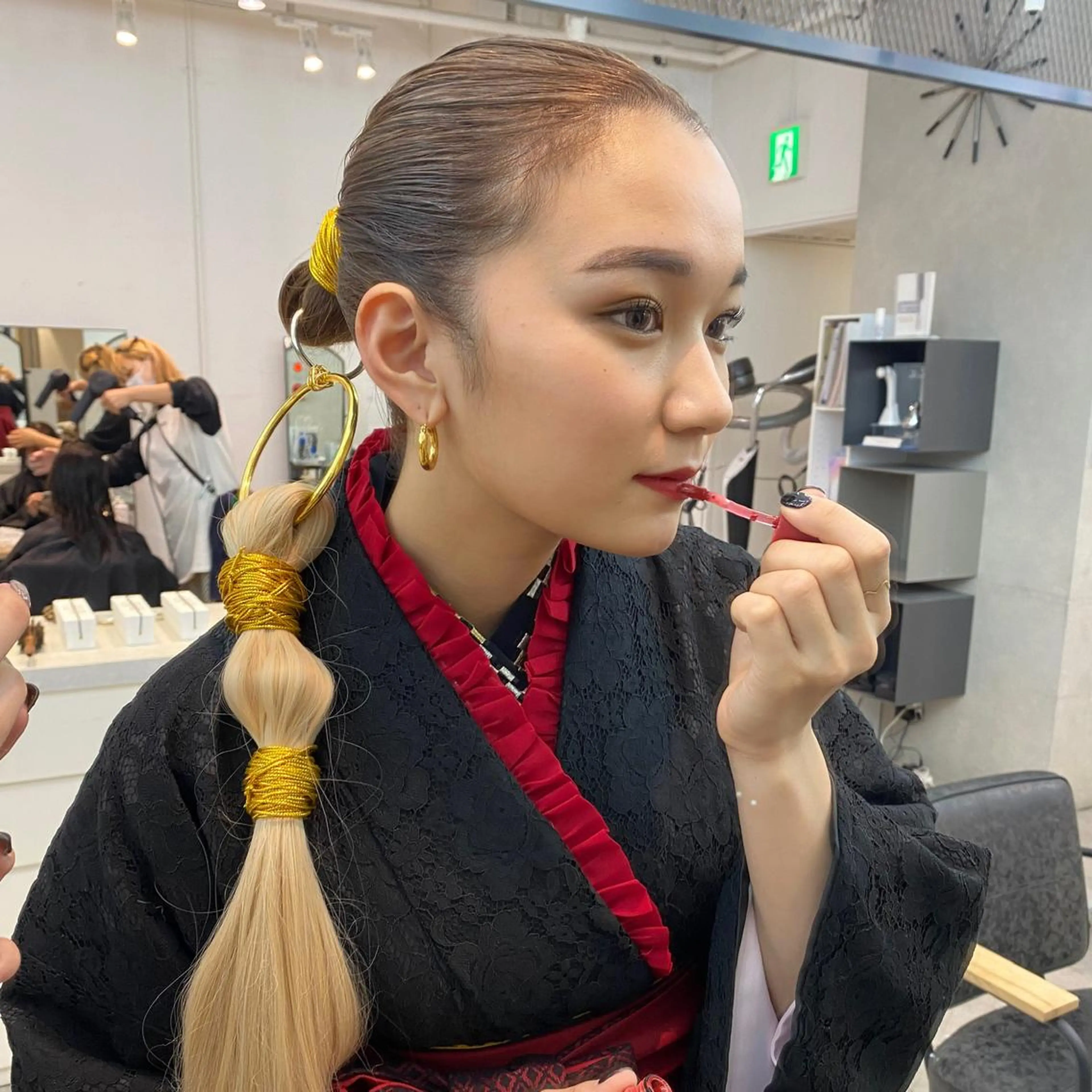 卒業式ヘアセットの写真