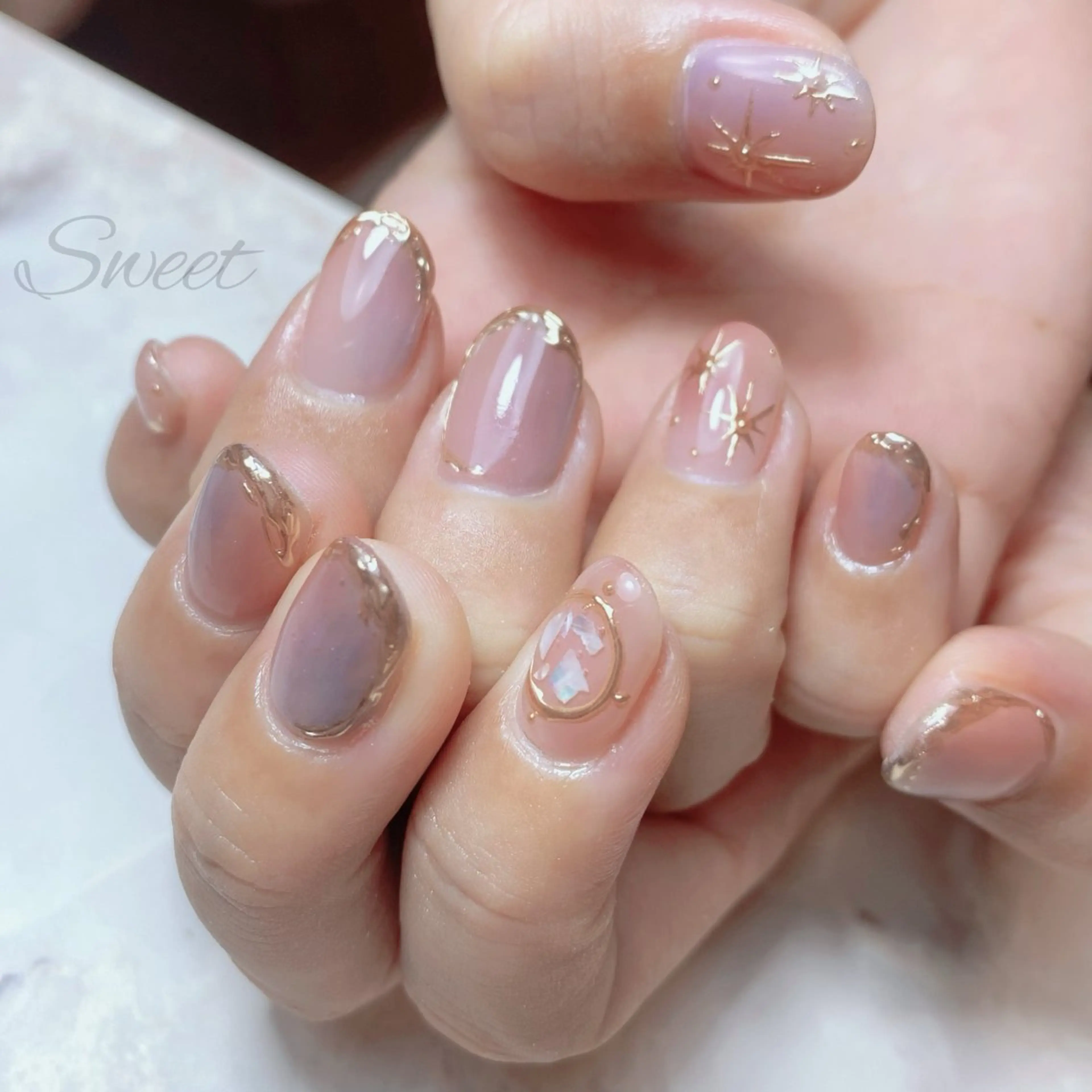 ネイル sweet 仲野陽子のネイルデザイン