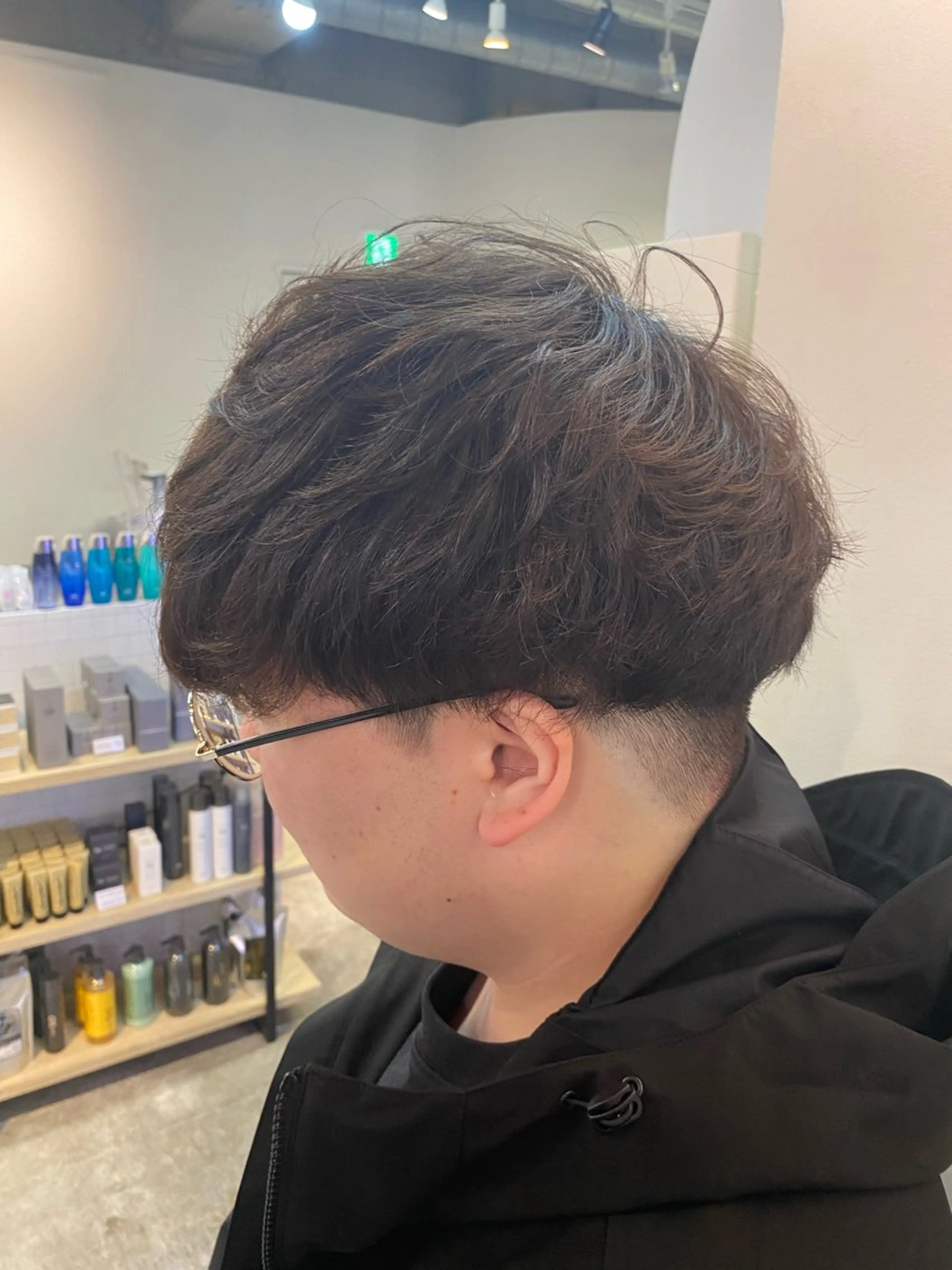 ショート パーマ メンズ メンズパーマ カット パーマ パーマ特化/フェザー パーマシャドウ/真生のヘアスタイル