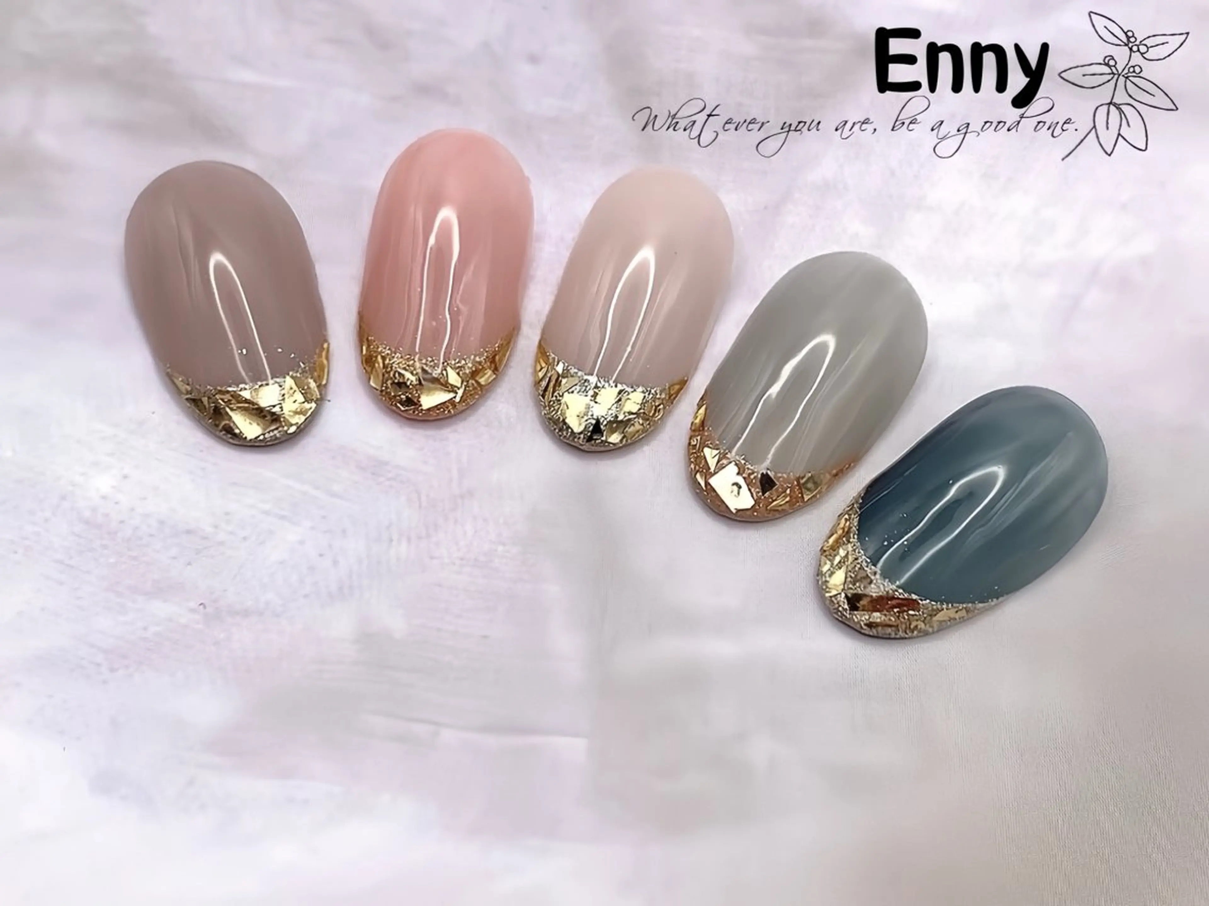 ネイル チークネイル 長さ出し フットネイル フレンチネイル ジェルネイル Han Evelynのネイルデザイン