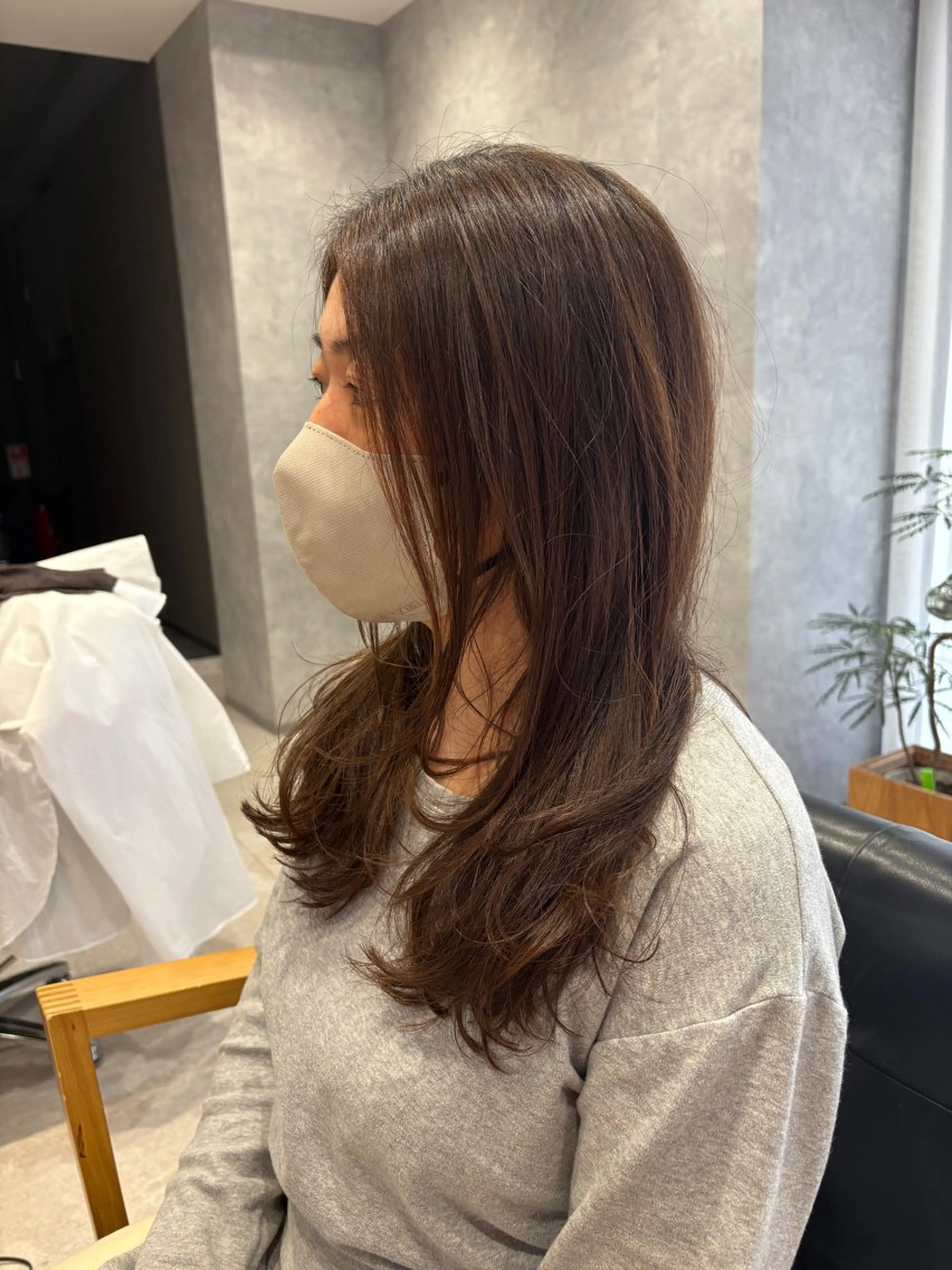 ロング レイヤーカット ロング ローレイヤー たまプラーザ/駅近 clan/前田 朋輝のヘアスタイル