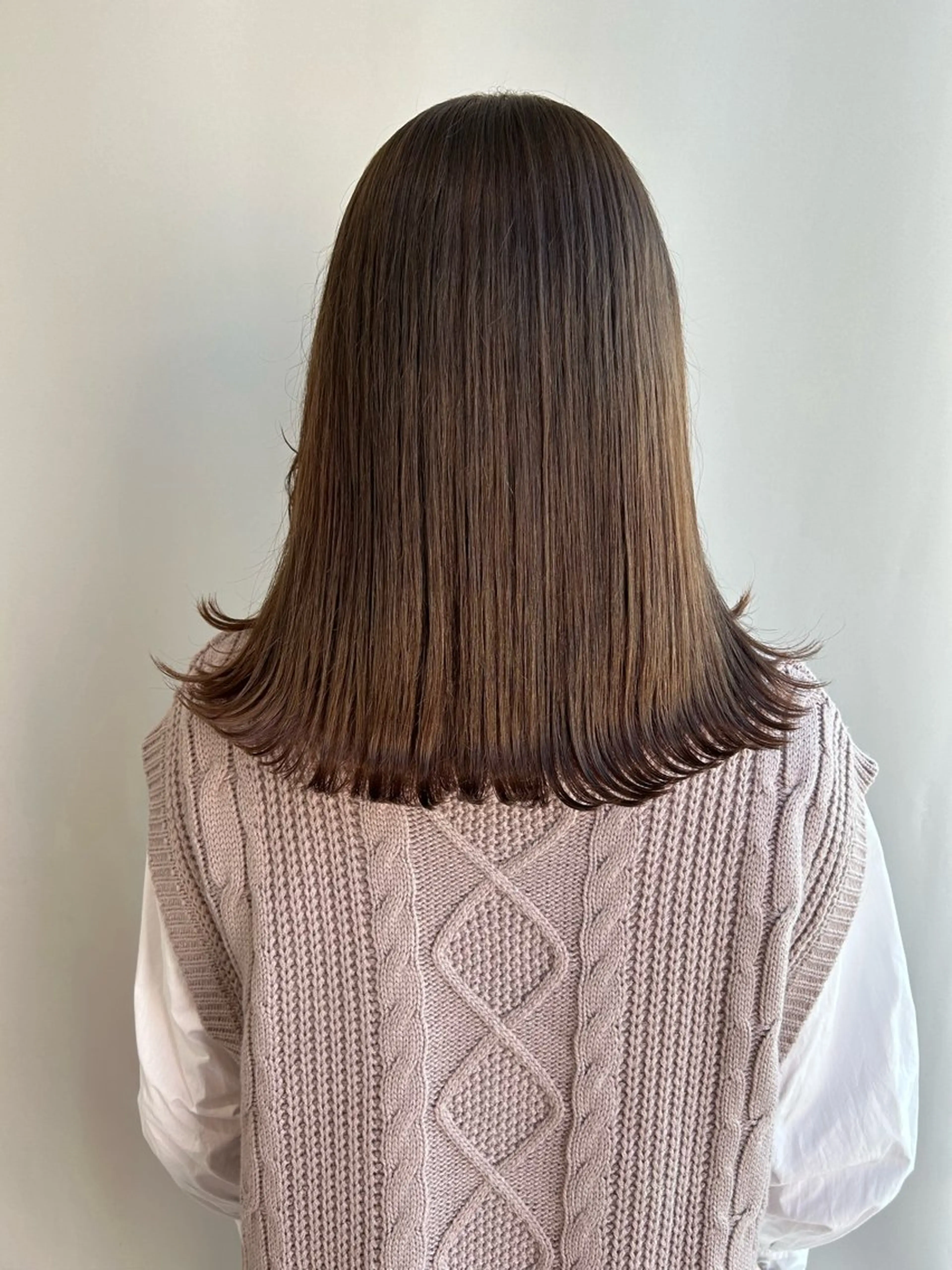 セミロング カラー パーソナルカラー診断 顔タイプ診断 似合わせ⌇お洒落 カット⌇平野あみのヘアスタイル