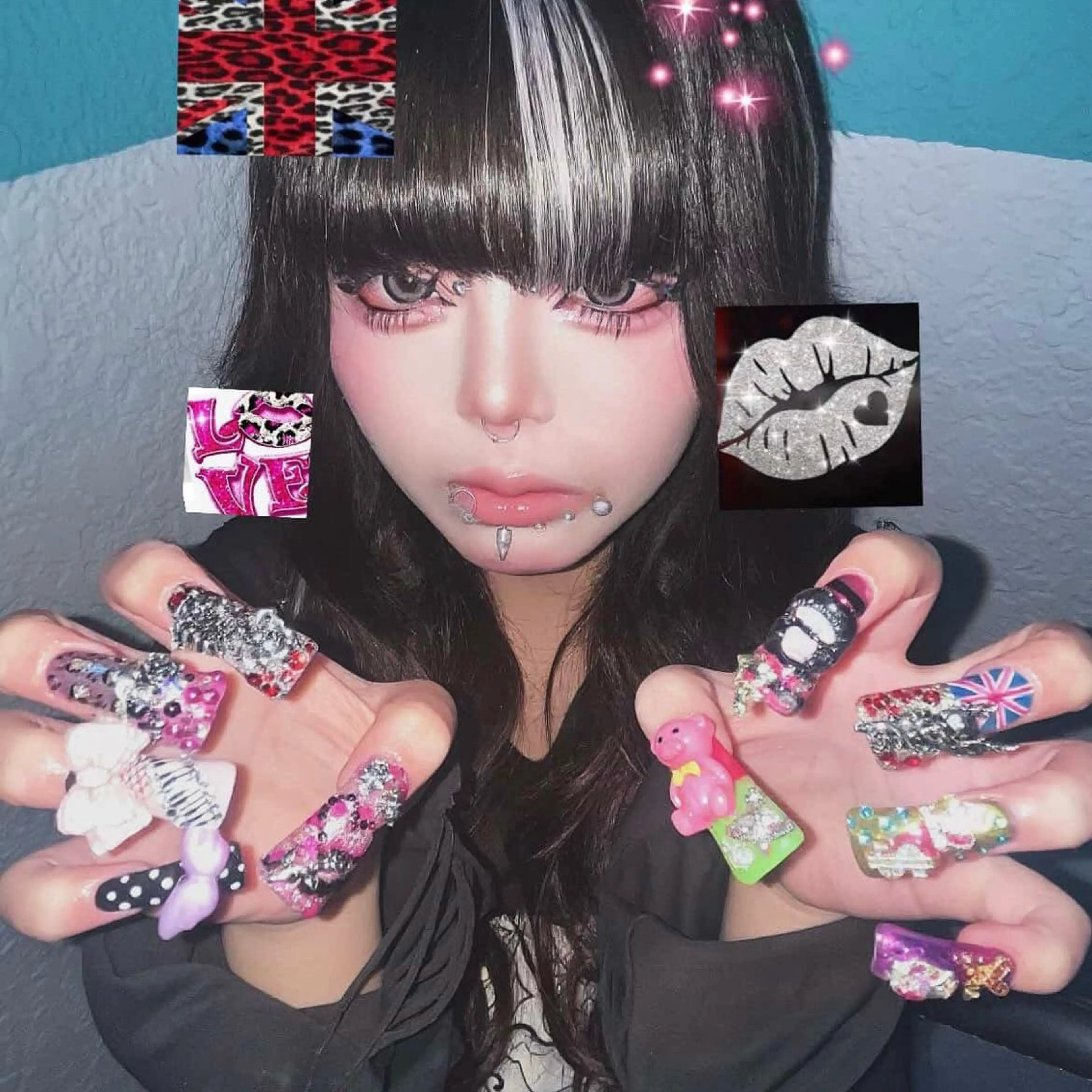 ネイル ハンドネイル Mariris所属・ᗷᗩᑎSᗩ ᑎᗩIᒪ ՏᗩᒪOᑎのネイルデザイン