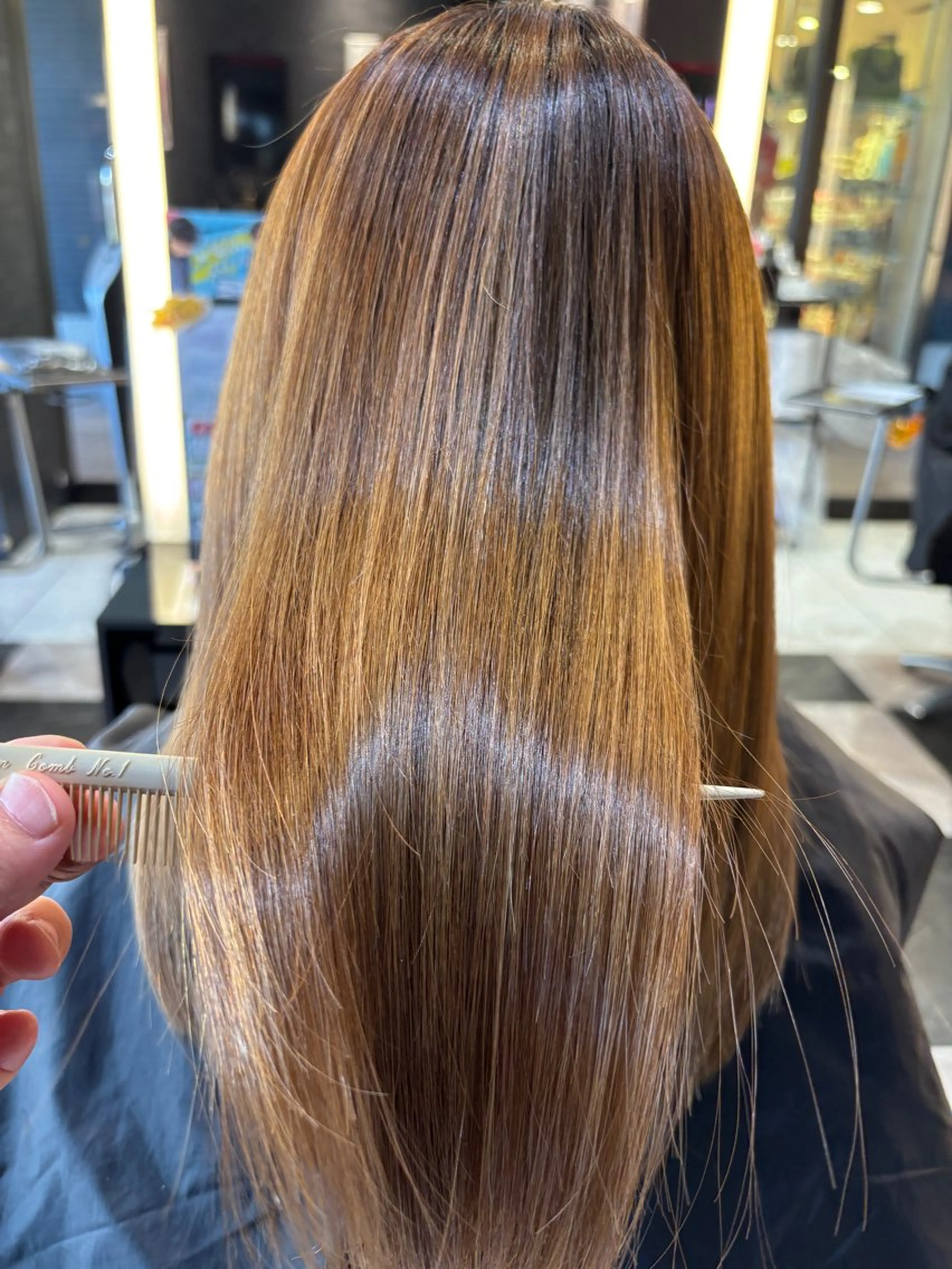 ミディアム 髪質改善 トリートメント トリートメント ブリーチ/ヘアケア/ 艶髪/イギチハルのヘアスタイル