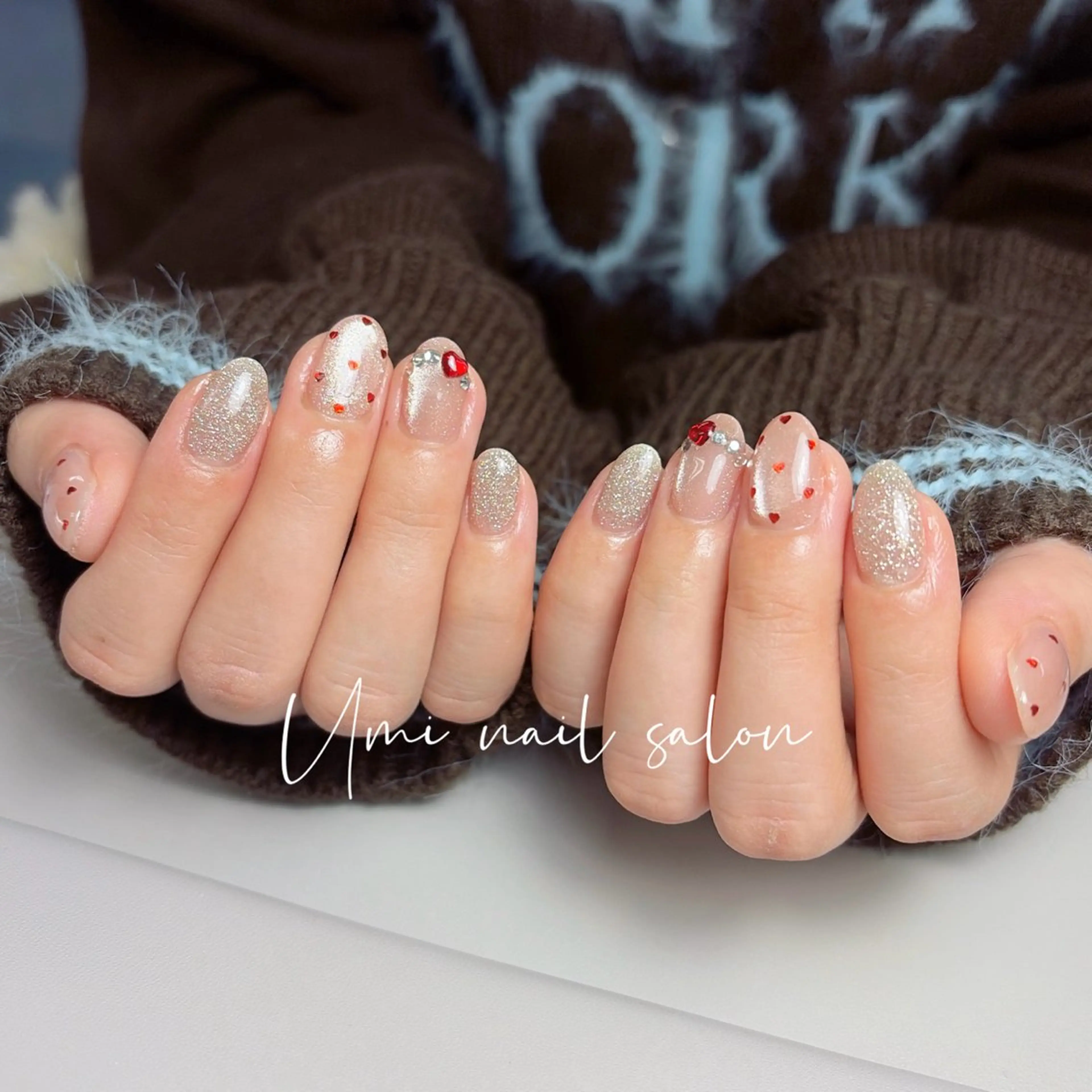 ネイル クリアネイル 成人式 長さ出し フラッシュネイル フットネイル Umi nail Salon所属・Umi.せい 🫧のネイルデザイン