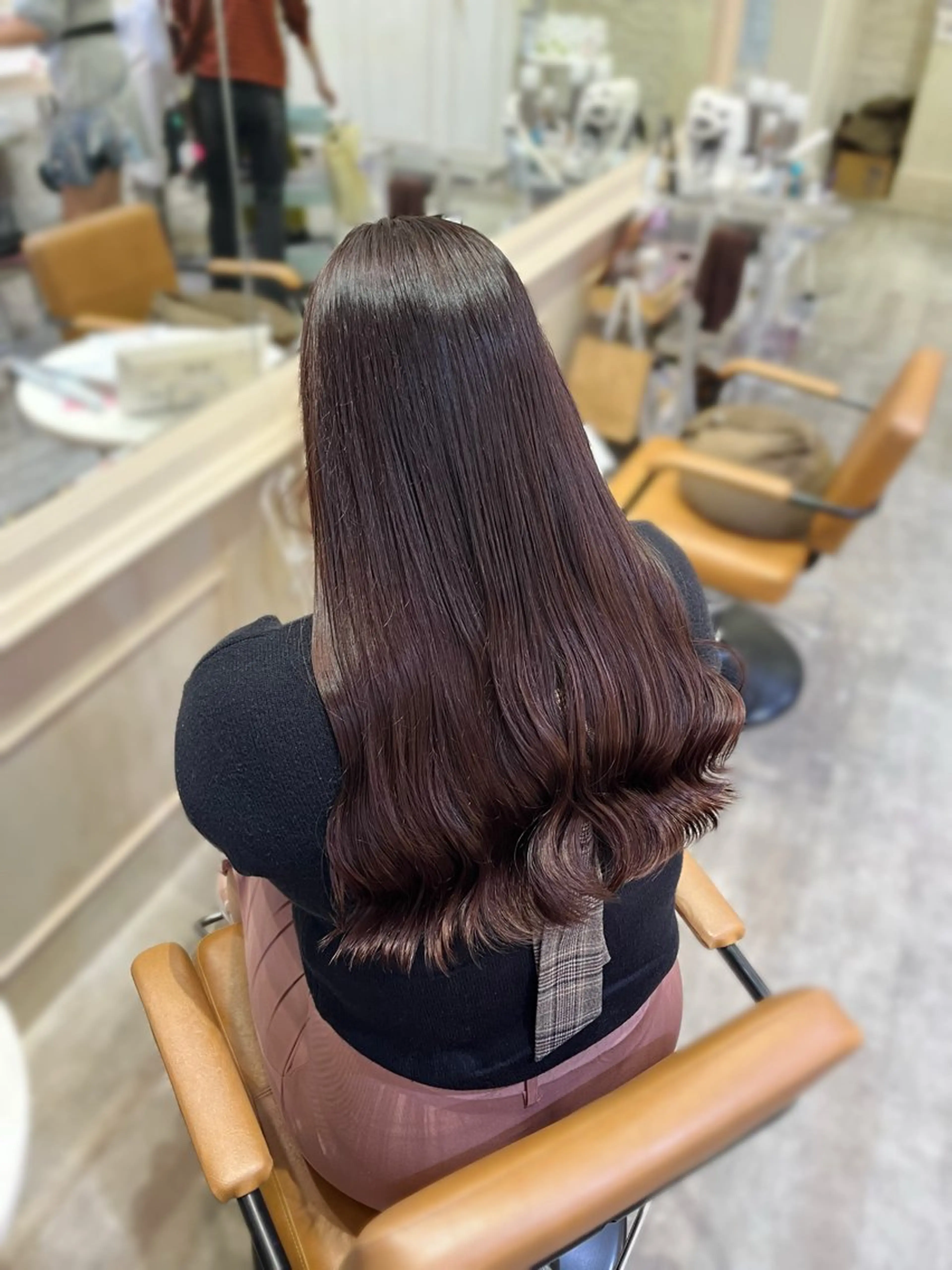 カラー ブラウンカラー ピンクカラー エクステ🎀 暖色カラー🎀amiのヘアスタイル