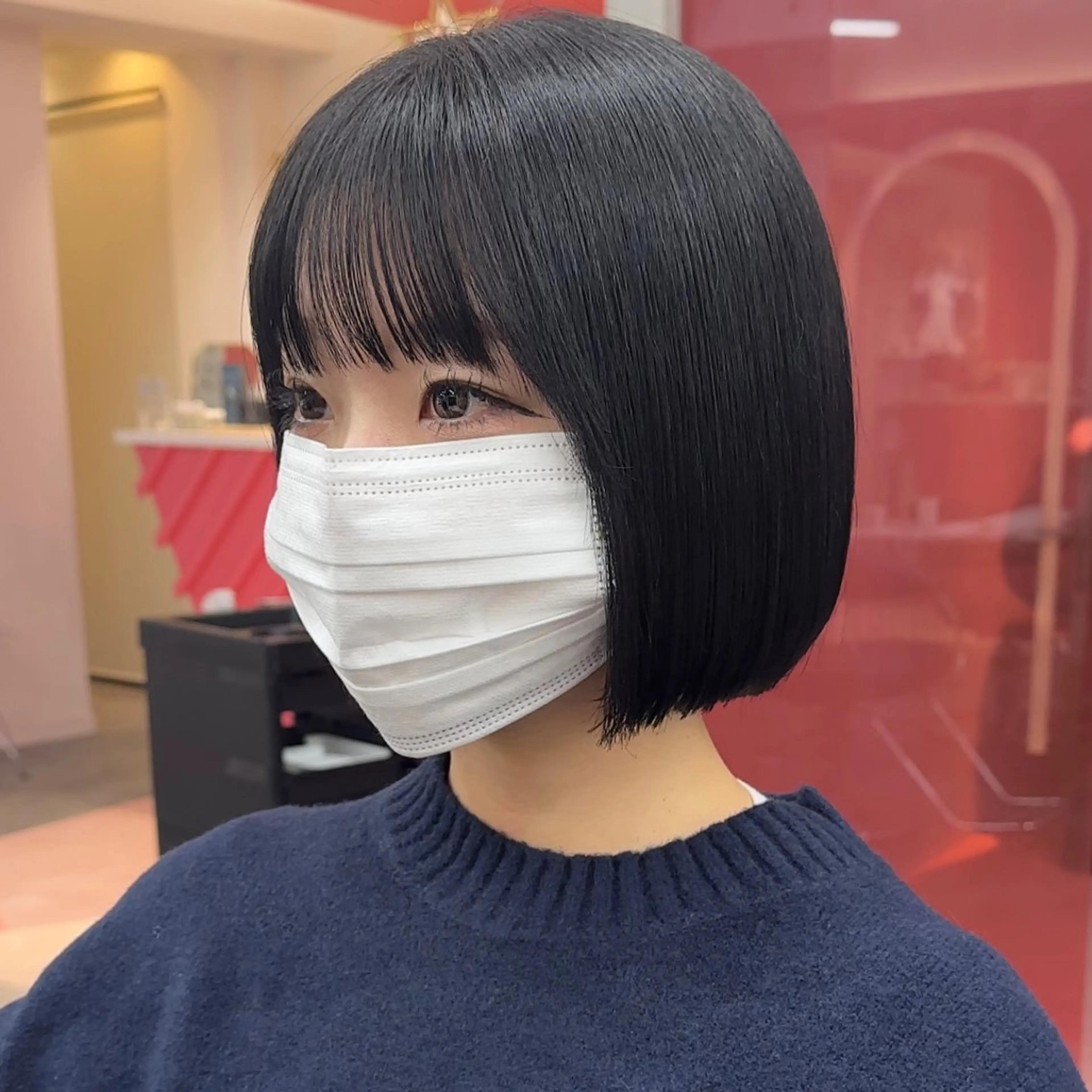 ショート カット 縮毛矯正 トリートメント 原宿/ボブ/髪質 改善/レイヤー/優希のヘアスタイル