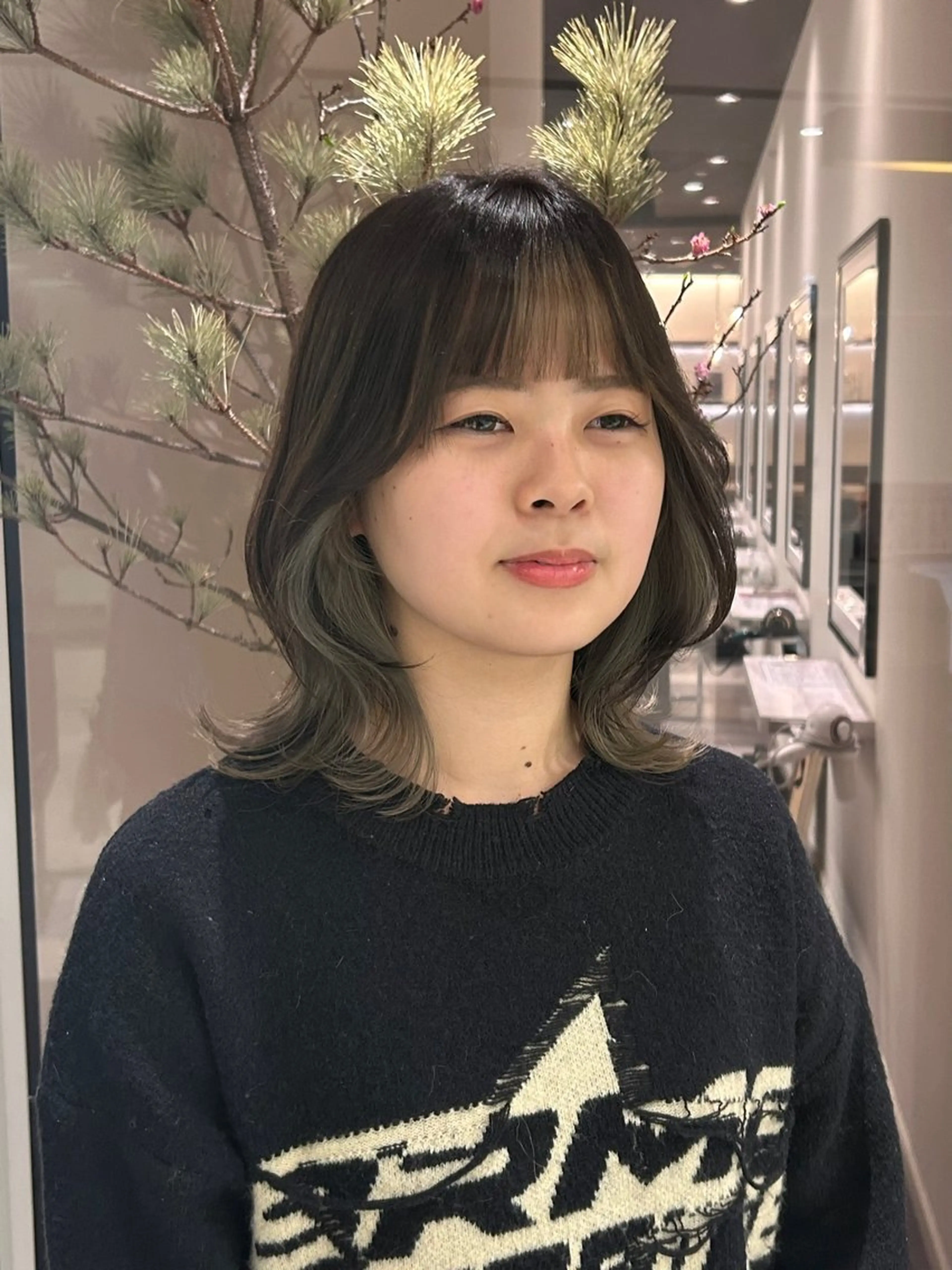 ミディアム 中原 優美のヘアスタイル