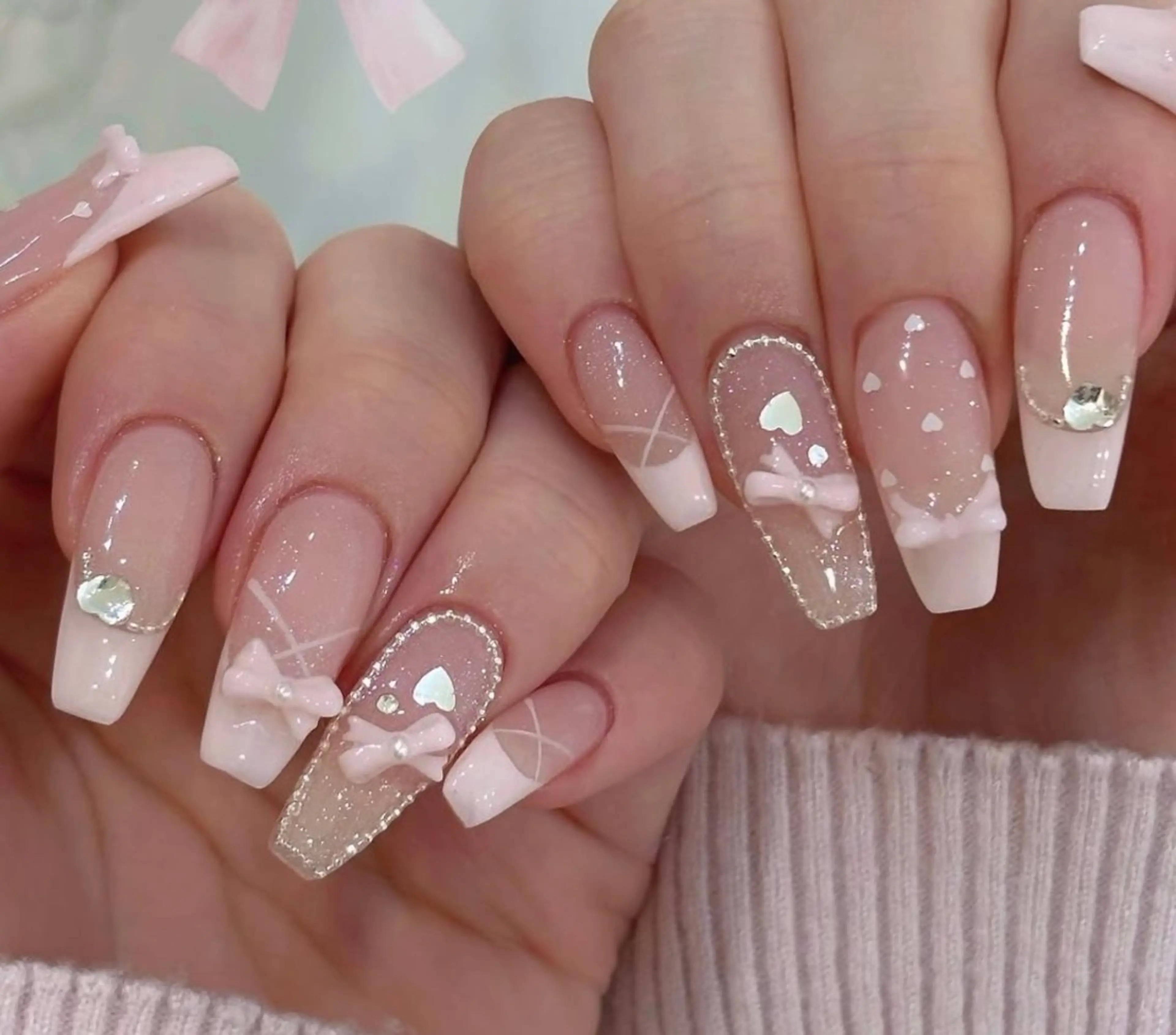 ネイル 韓国ネイル 持ち込み ニュアンスネイル ネイルチップ ハンドネイル TABI ANA.CHUOのネイルデザイン