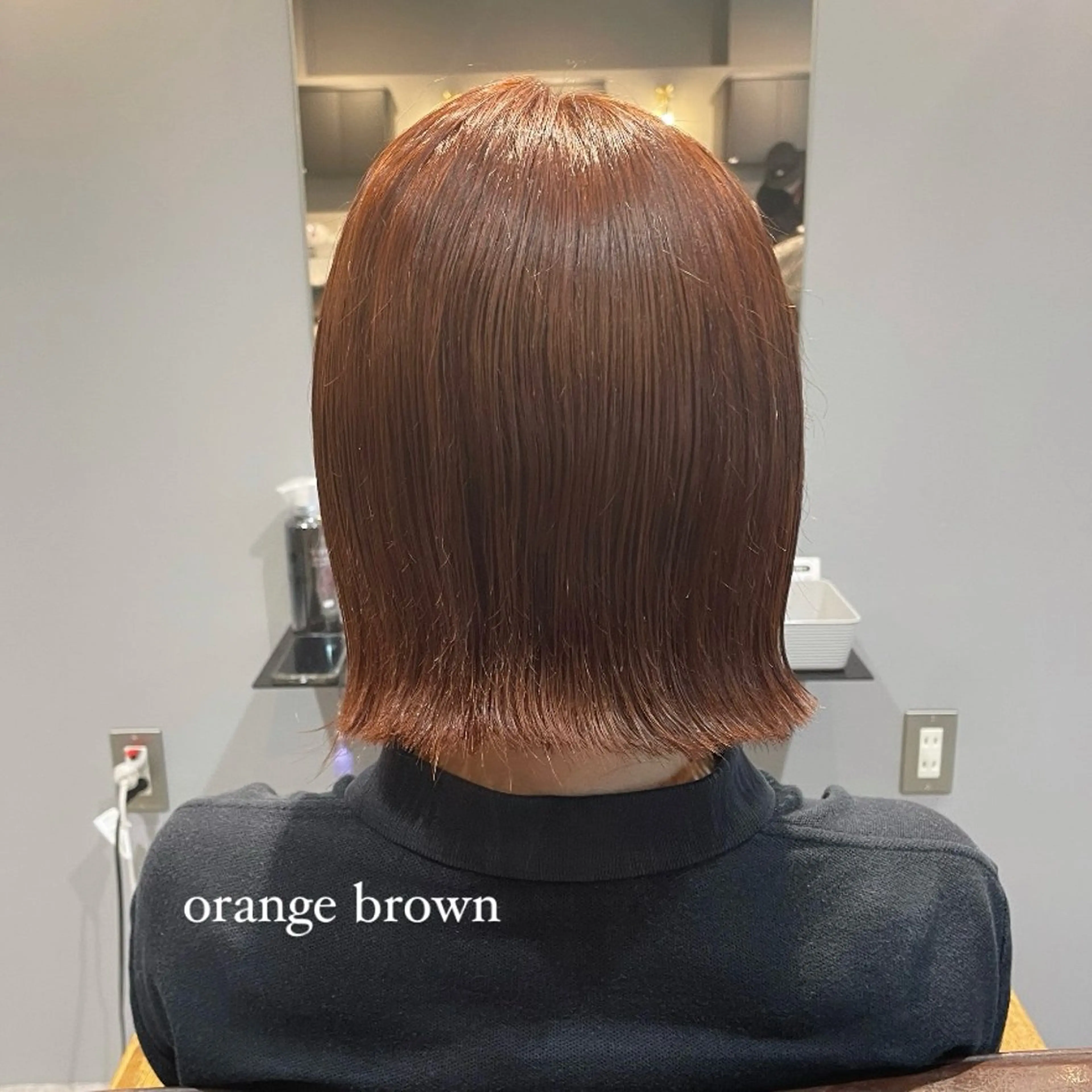 ショート カラー ブリーチ ブラウンカラー ダブルカラー ブリーチなしカラー オレンジ ヘアカラー Mimi🎀 ブリーチなしＷカラーのヘアスタイル