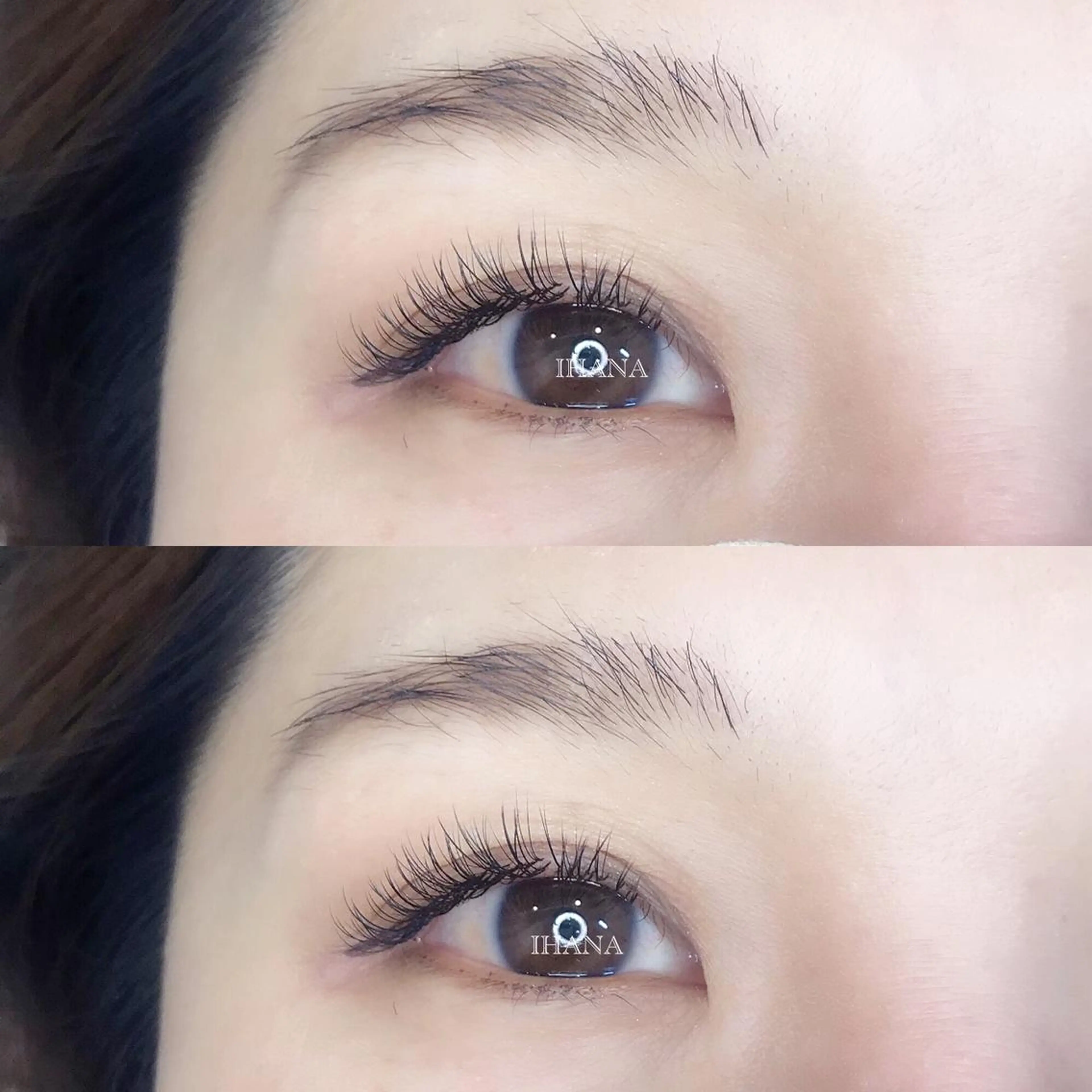 マツエク・マツパ Cカール フラットラッシュ マツエク IHANA ❁ イハナのマツエク・マツパデザイン