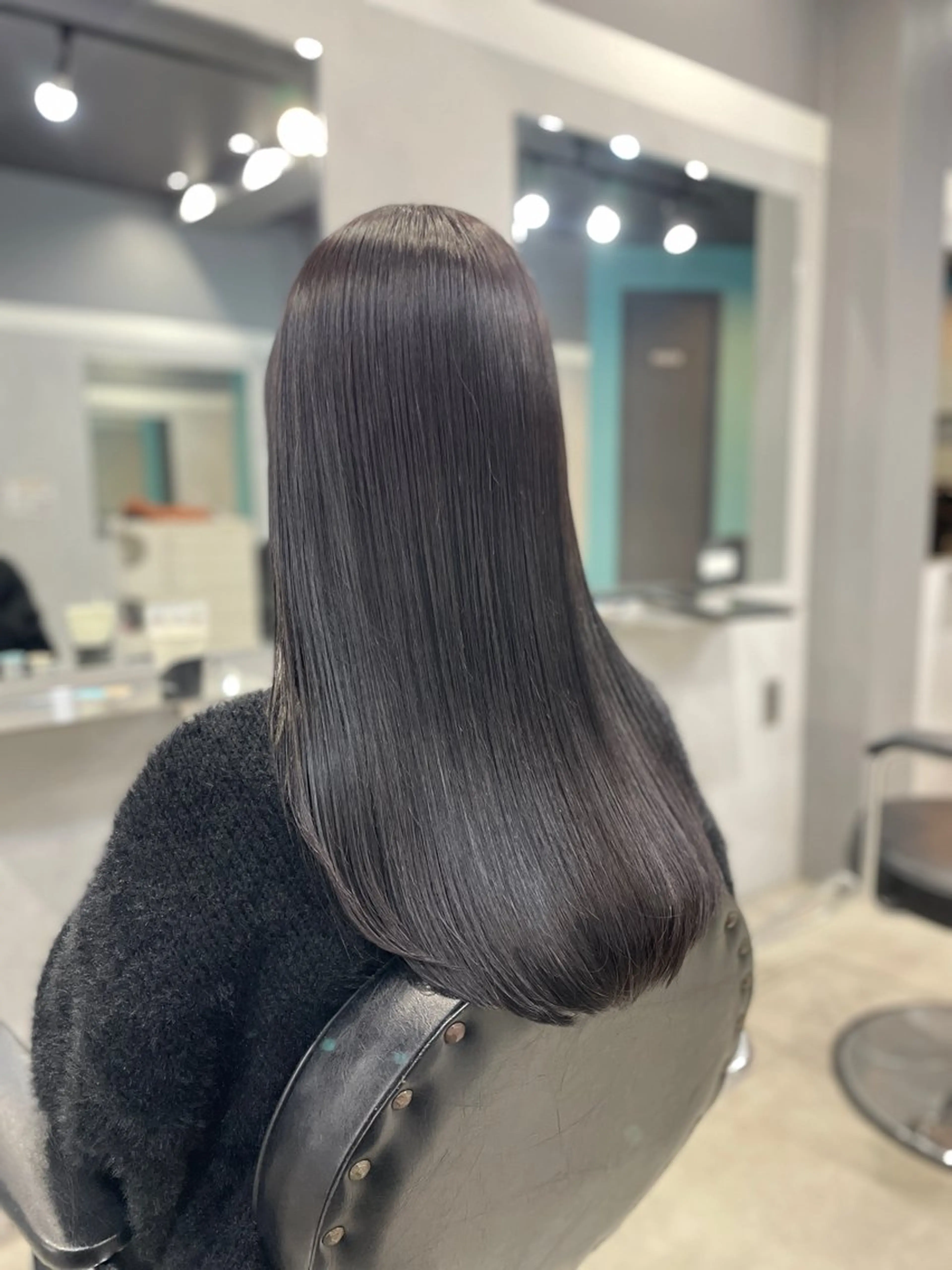 セミロング 外国人風カラー 髪質改善 カット 縮毛矯正 🪐SOURCE 塚口　シマブクロ🪐のヘアスタイル