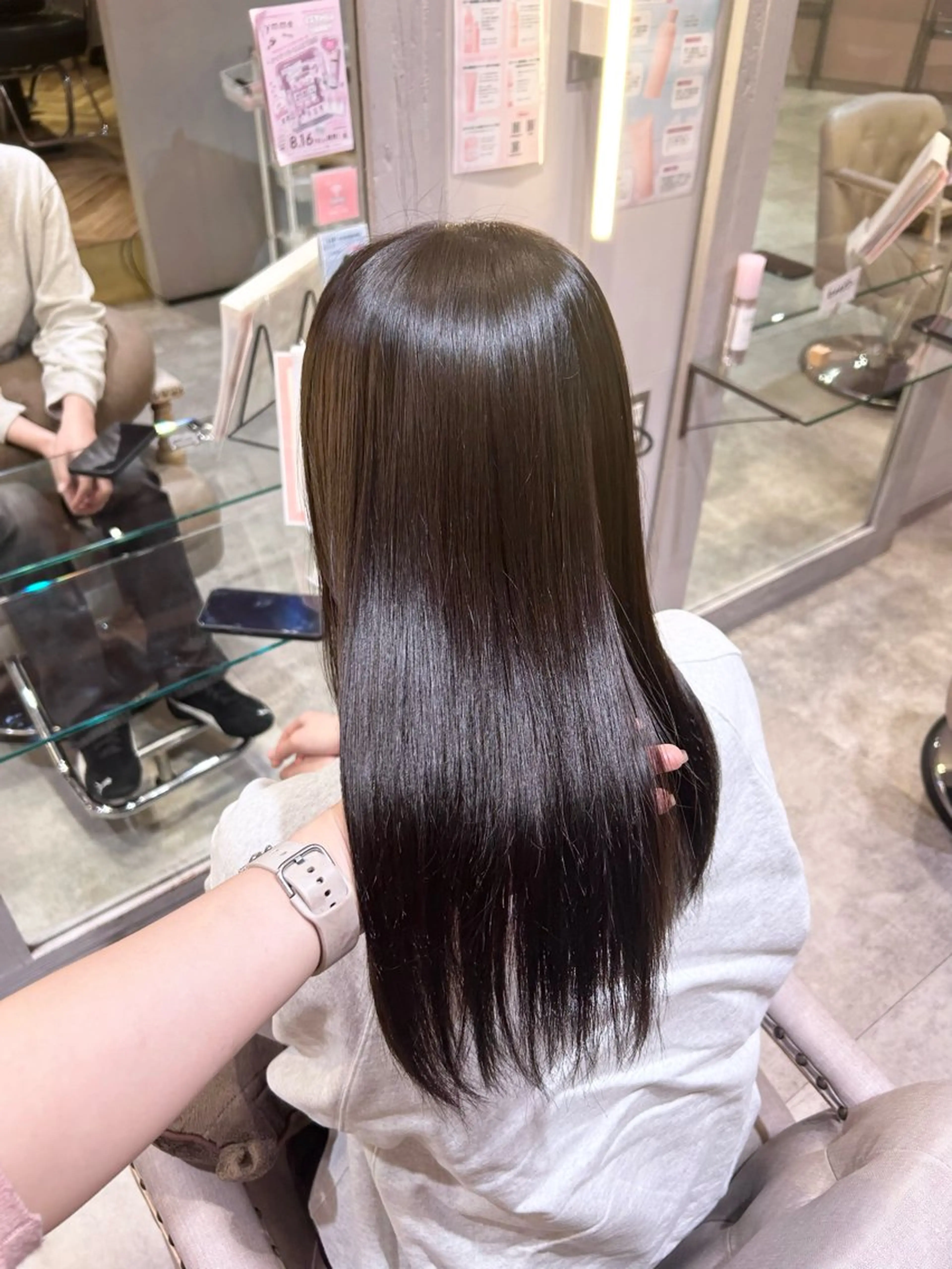 ロング カラー グレージュ ヘアカラー 🐰🎀艶髪特化 yuzuka🎀🐰のヘアスタイル