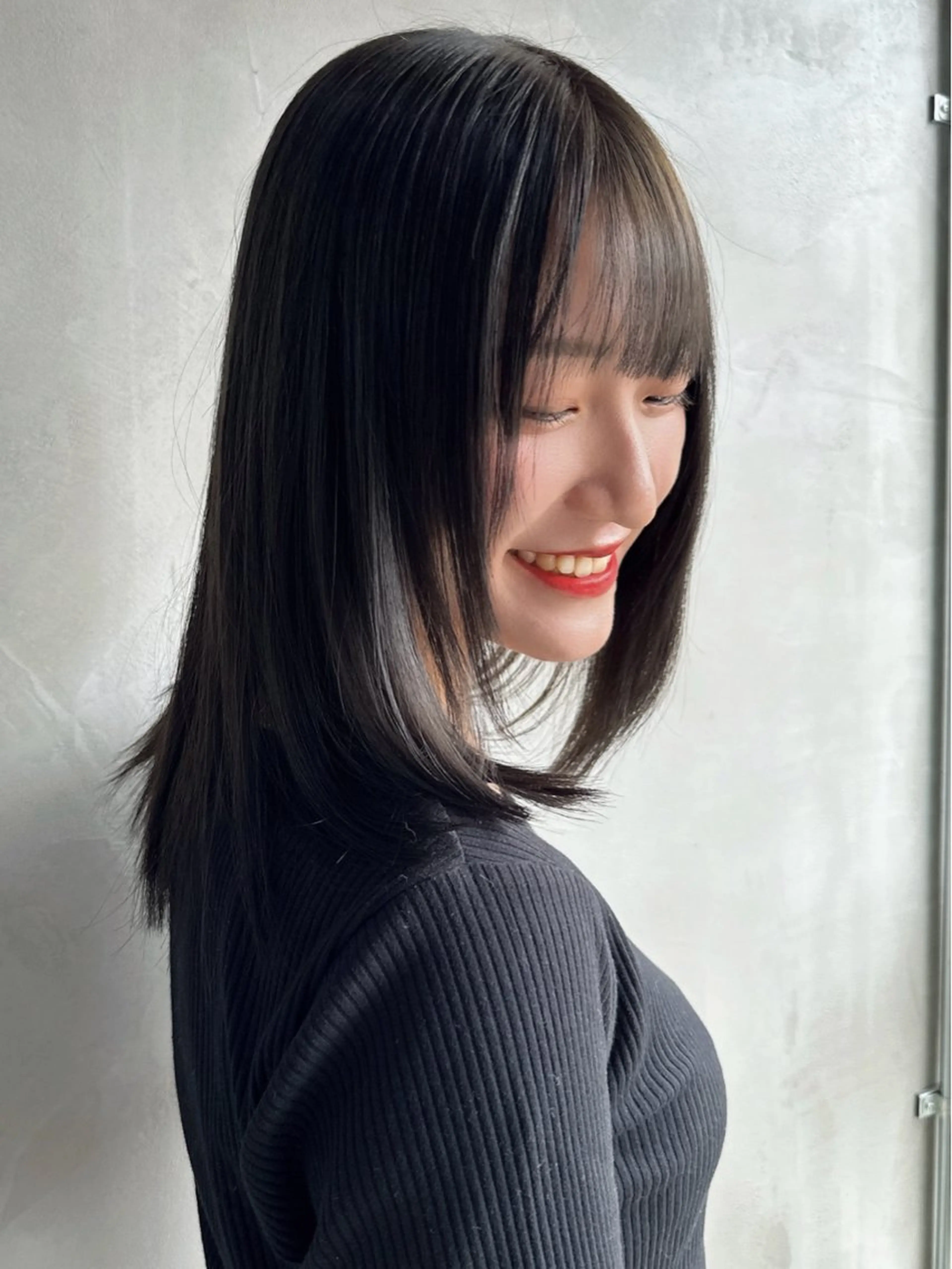 セミロング カット ヘアカラー トリートメント 【SIUN】健太郎 髪質改善/透明感のヘアスタイル