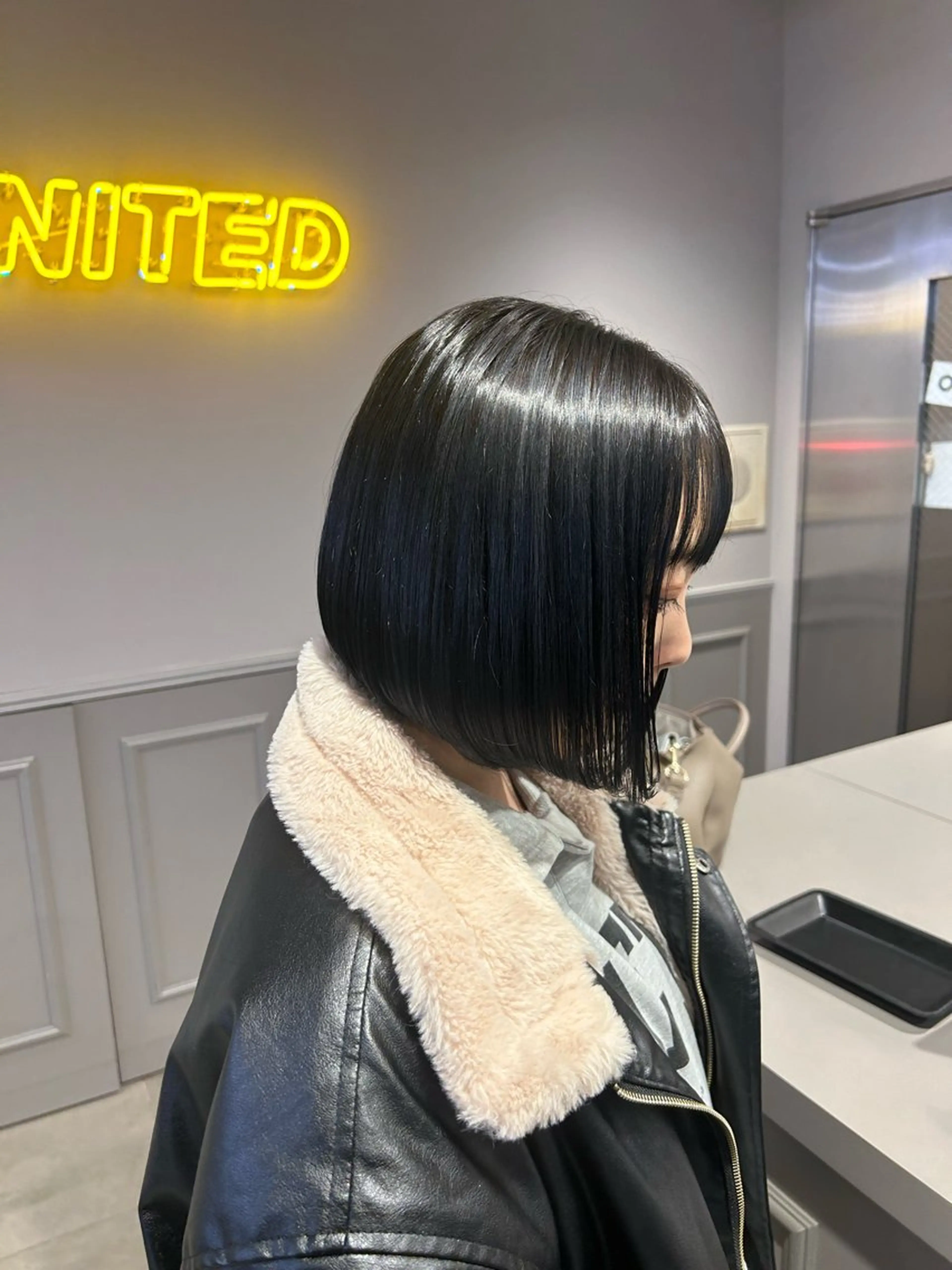 ミディアム カラー パーマ ヘアアレンジ メンズ キッズ ブリーチなしカラー/ ブラウン/レイヤーのヘアスタイル