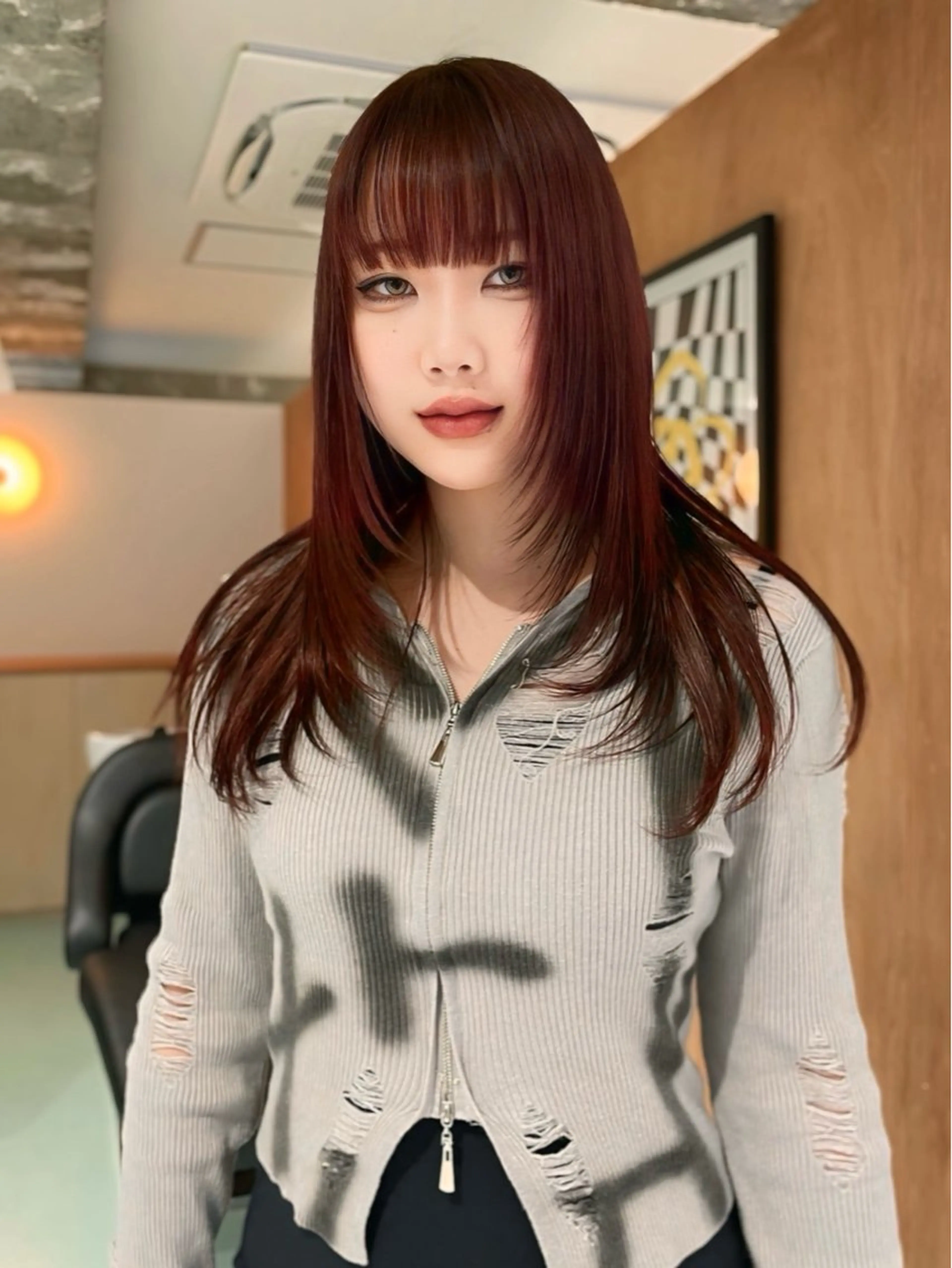 【自然なストレートヘアに🪡】ストレートパーマ(パーマ落とし)の写真