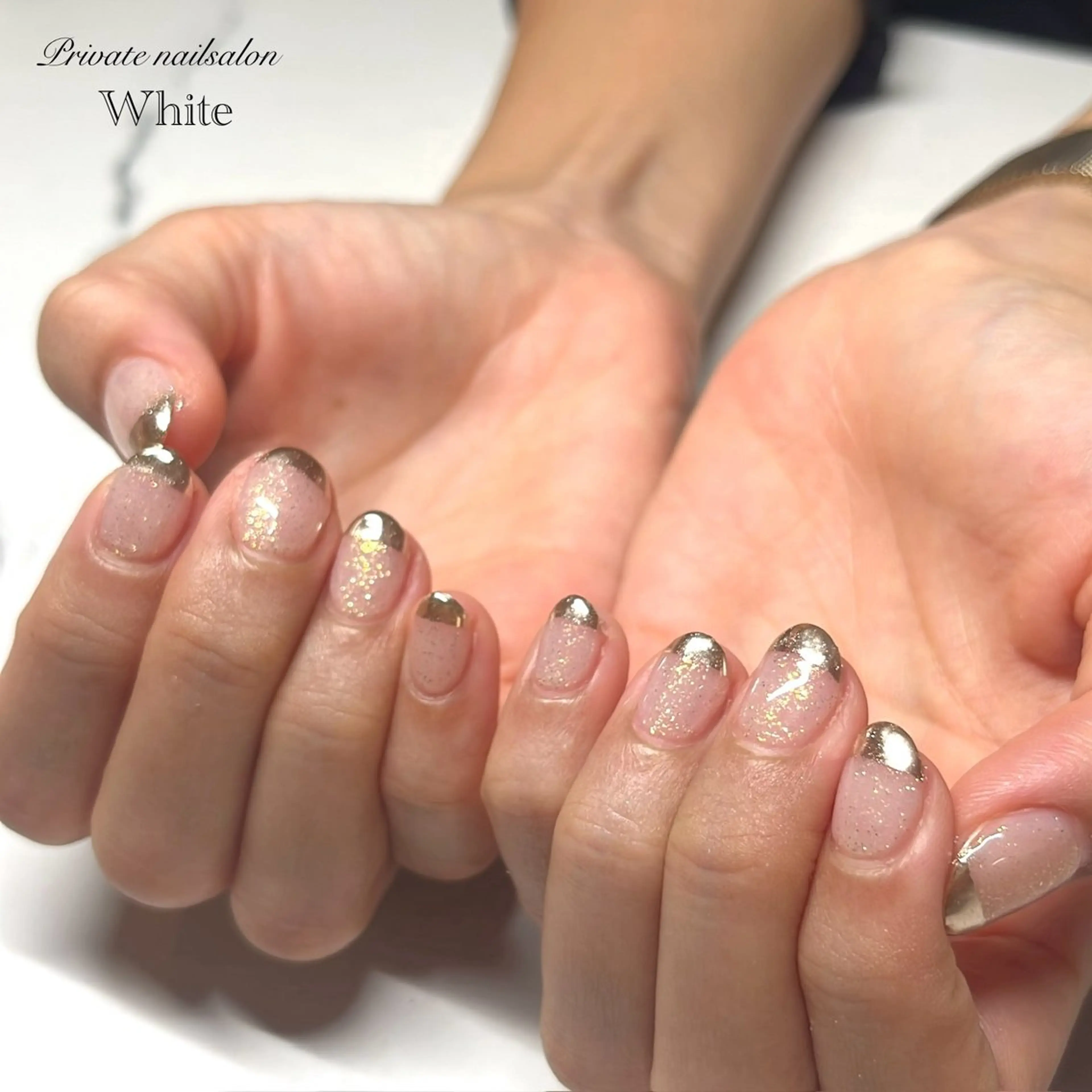 ネイル キラキラネイル ラメ(グリッター) ミラーネイル ニュアンスネイル ハンドネイル SAKASHITA KEIのネイルデザイン