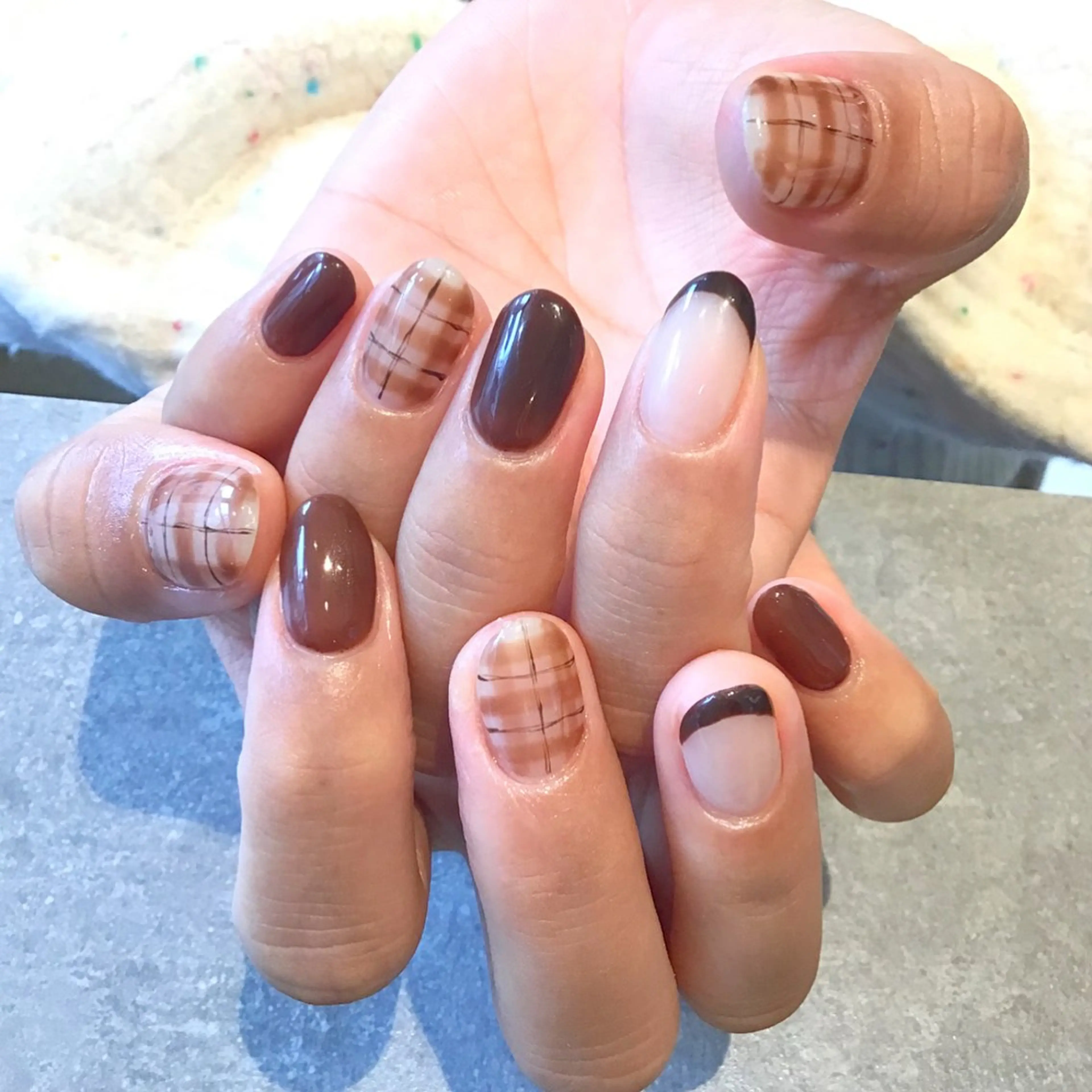 ネイル 持ち込み Nest 岩崎のネイルデザイン