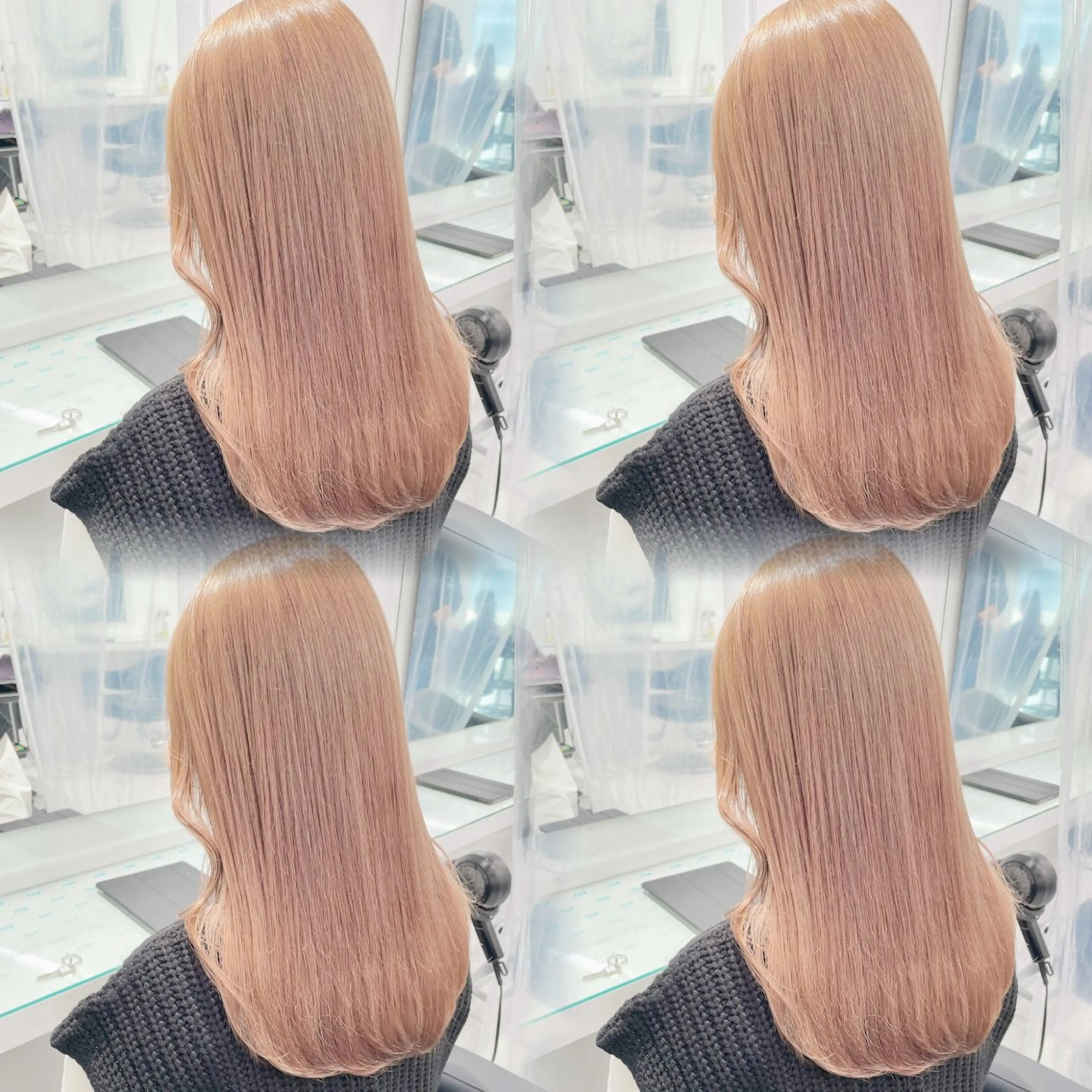 ロング カラー ダメージレスハイ トーン💖kanonのヘアスタイル