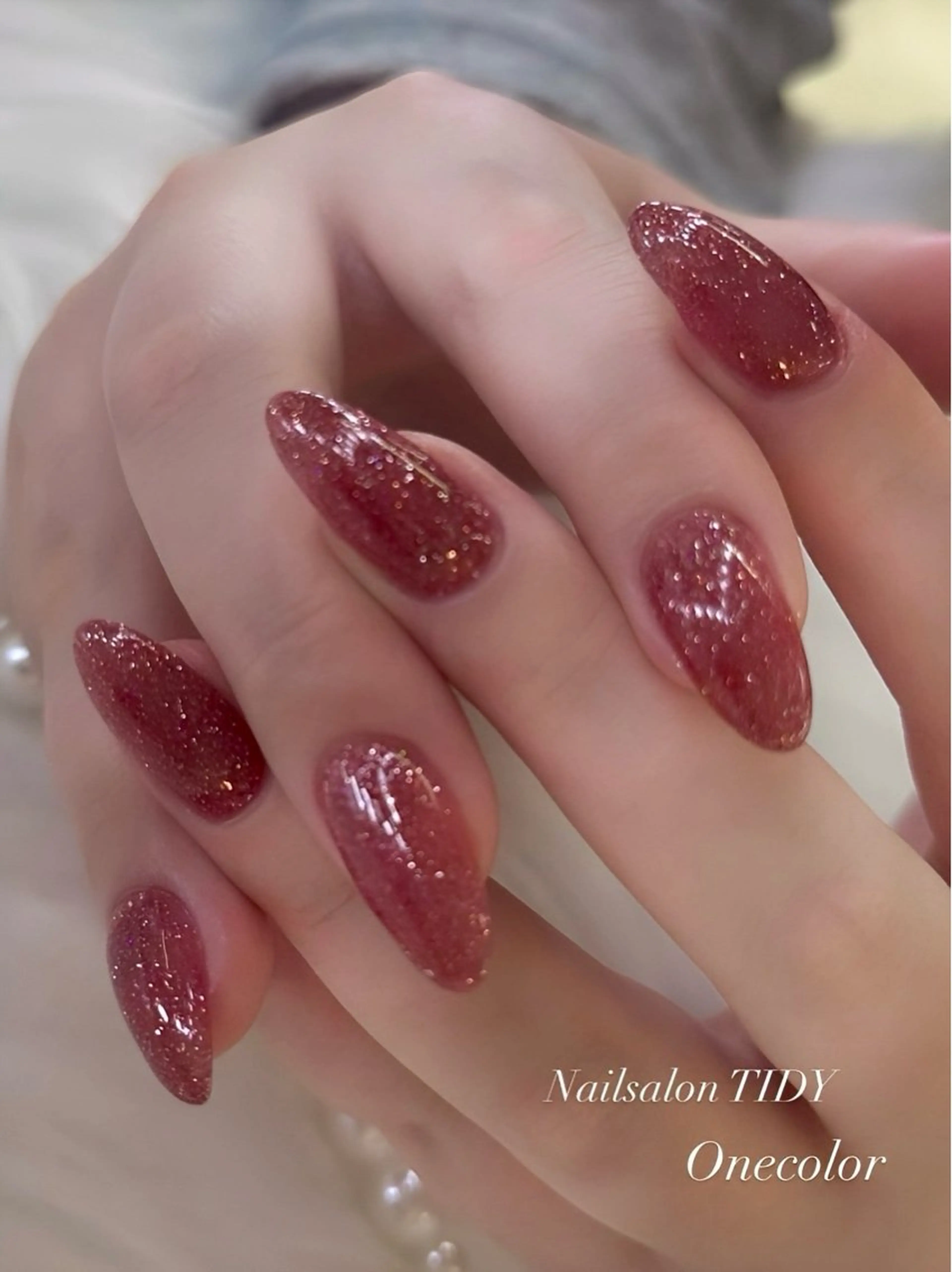 ネイル フラッシュネイル フットネイル ジェルネイル 韓国ネイル ワンカラーネイル ハンドネイル TIDY M&Mのネイルデザイン