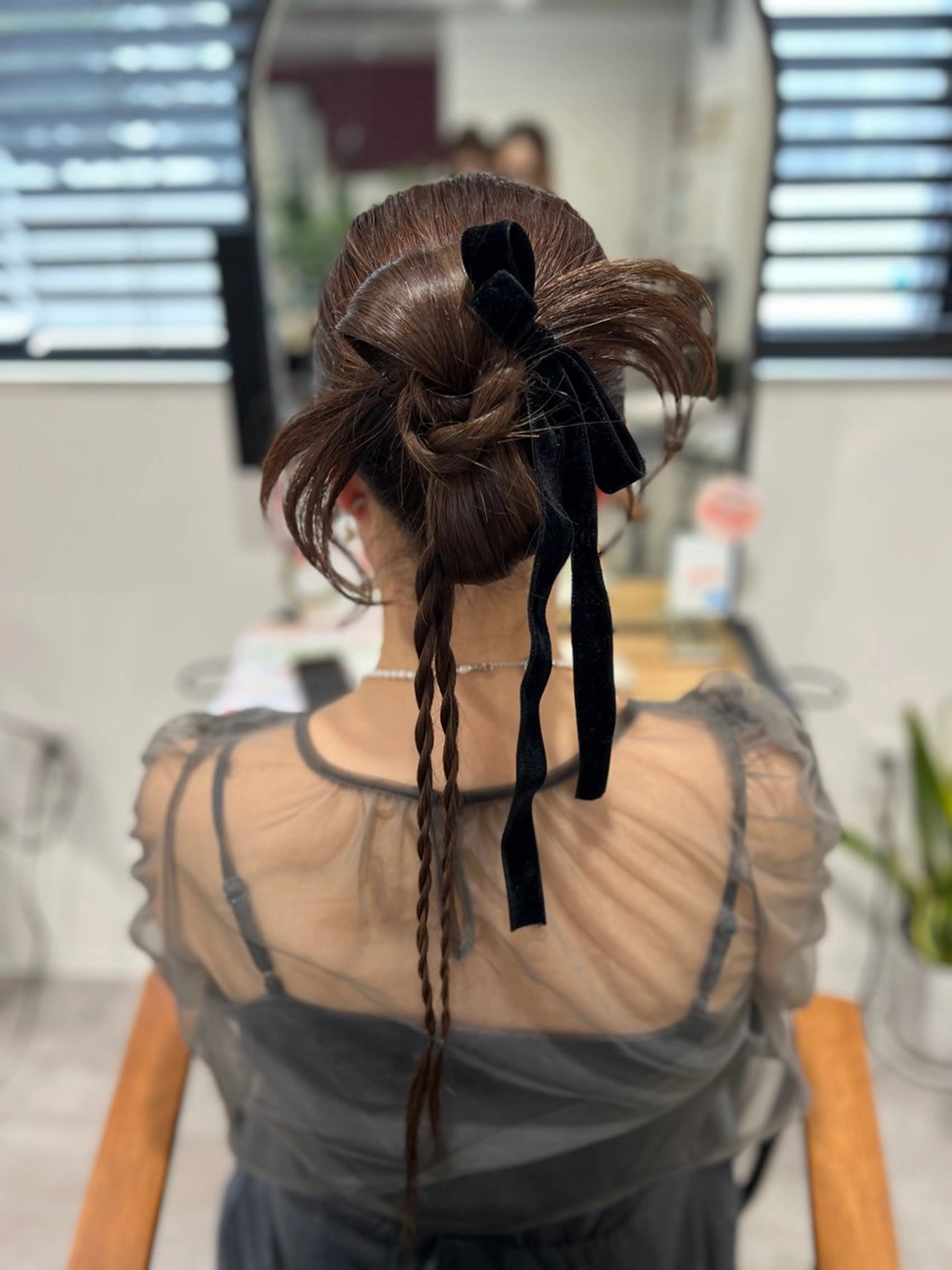 ロング ヘアセット 韓国風レイヤー ∕ 大隣 里桜のヘアスタイル