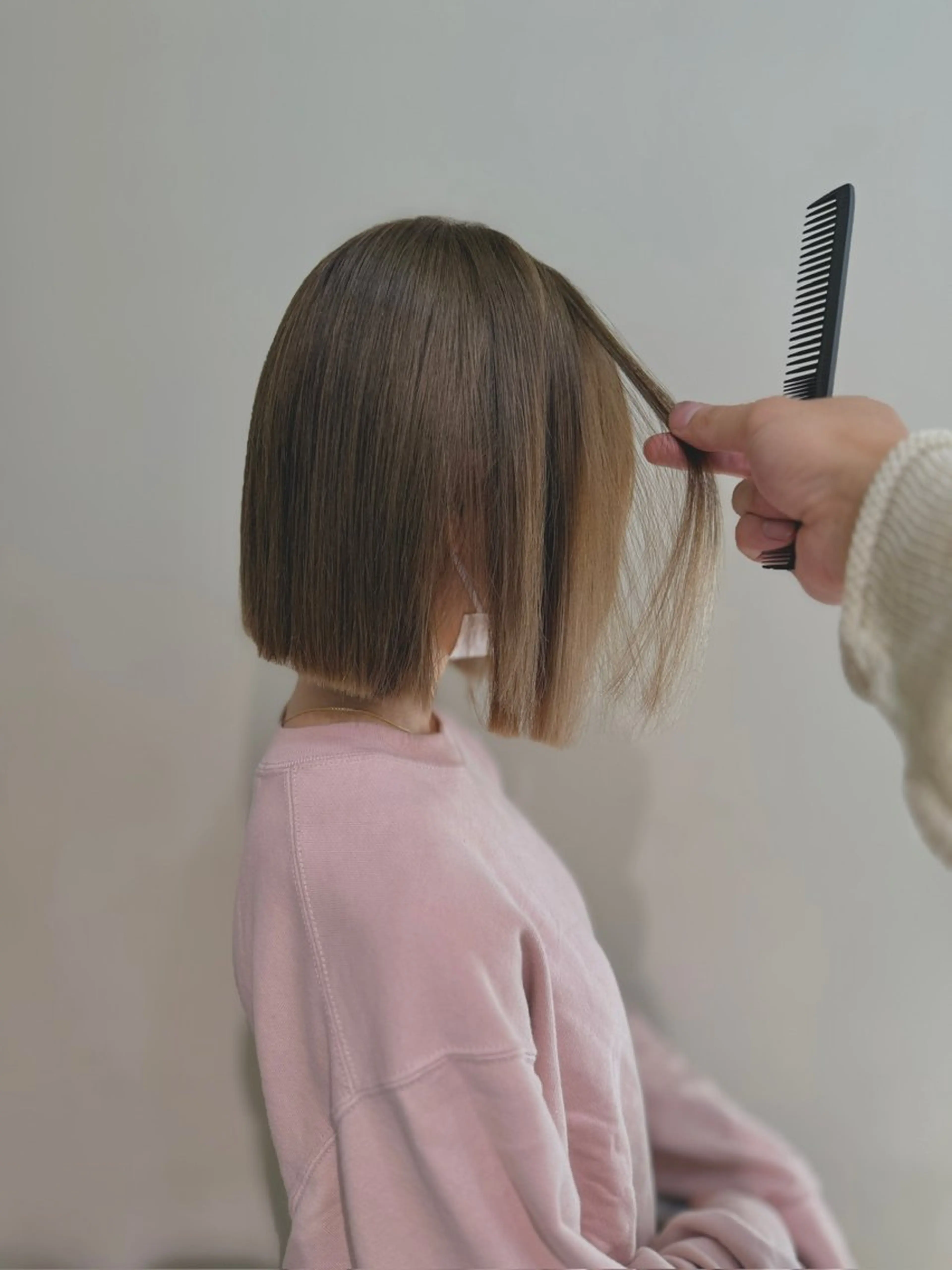 ミディアム カラー ヘアアレンジ カット ヘアカラー トリートメント opus 店長大和 レイヤー/赤み消しのヘアスタイル