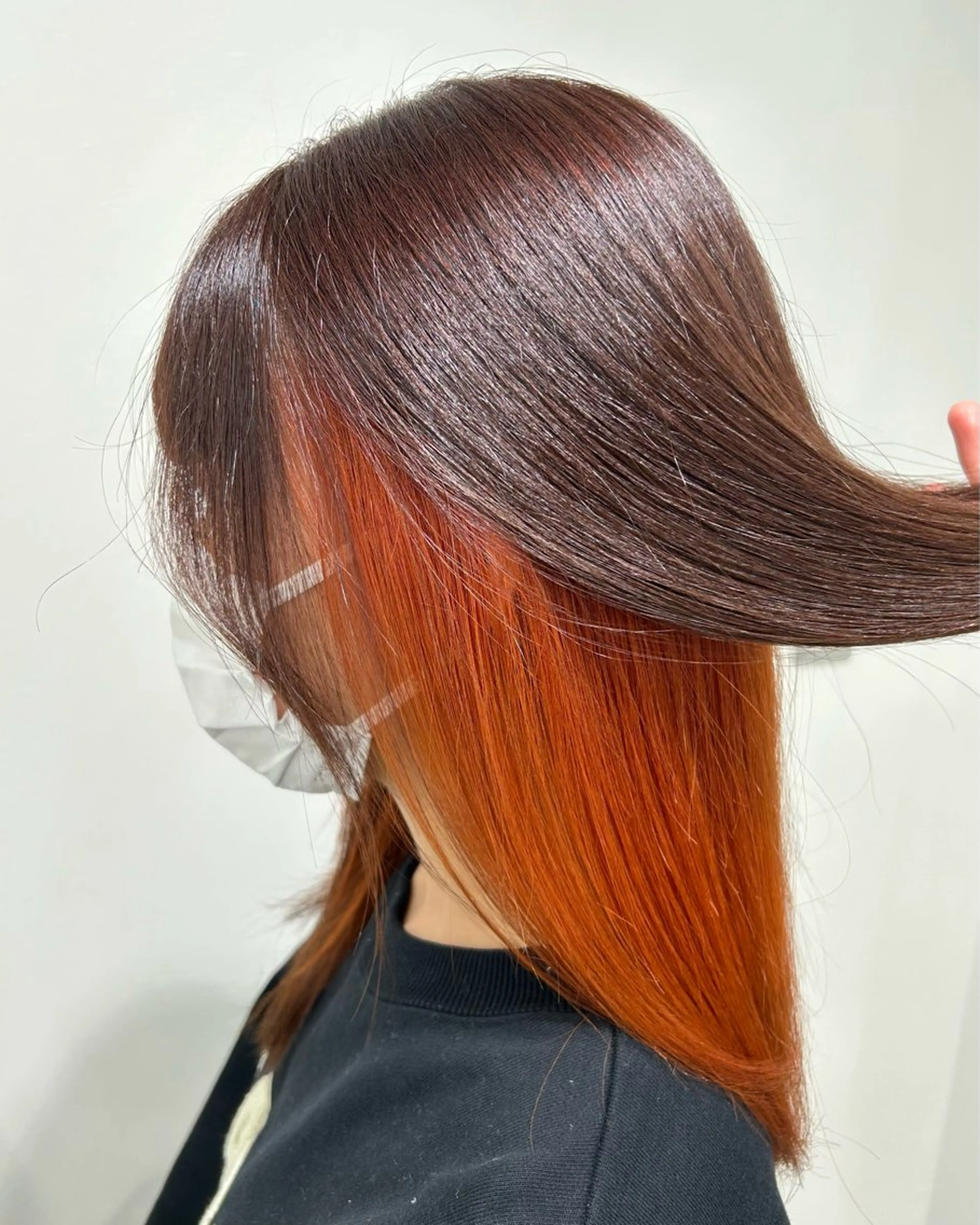 ポイントブリーチ＋カラー＋トリートメントの写真