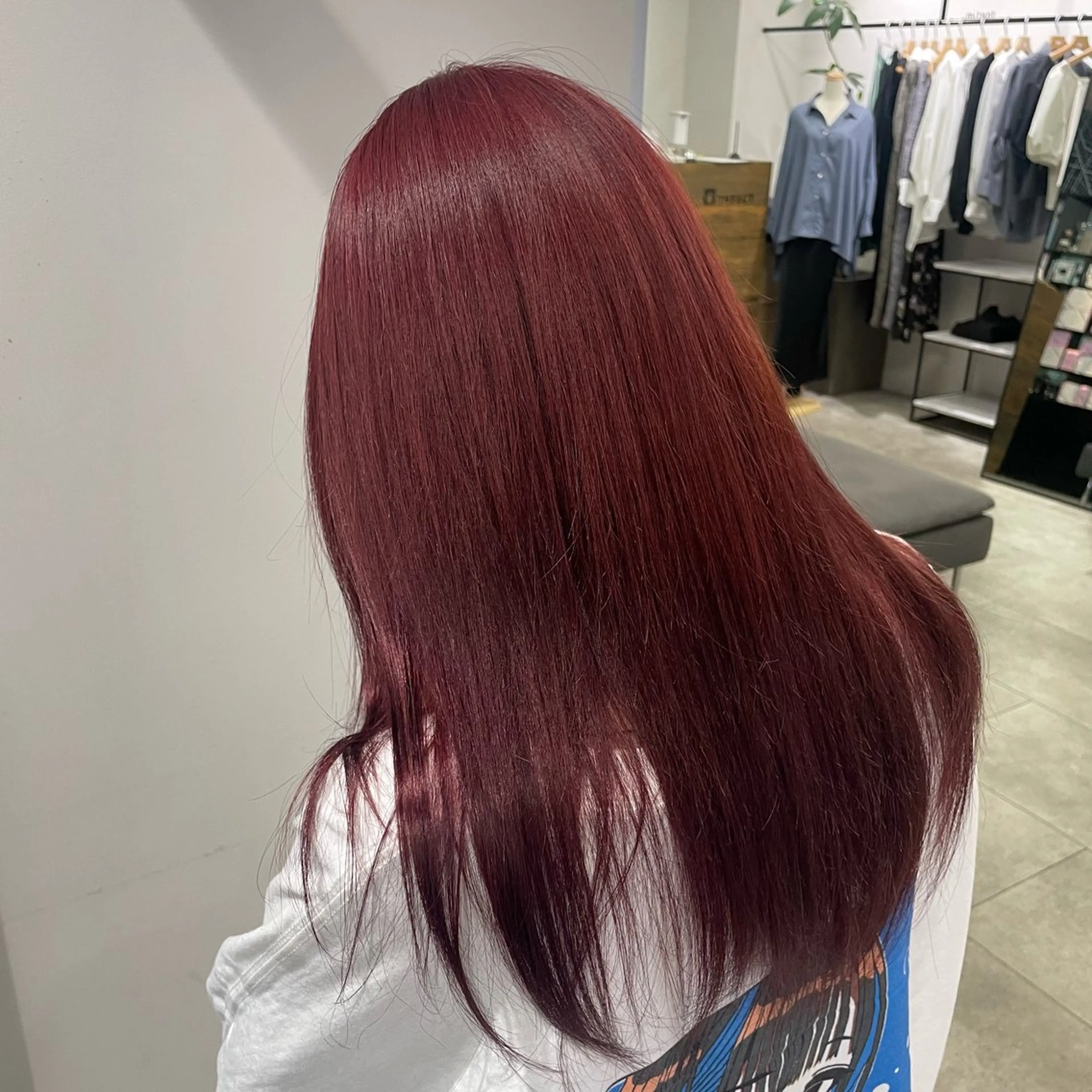 セミロング ヘアカラー 平田 七海のヘアスタイル