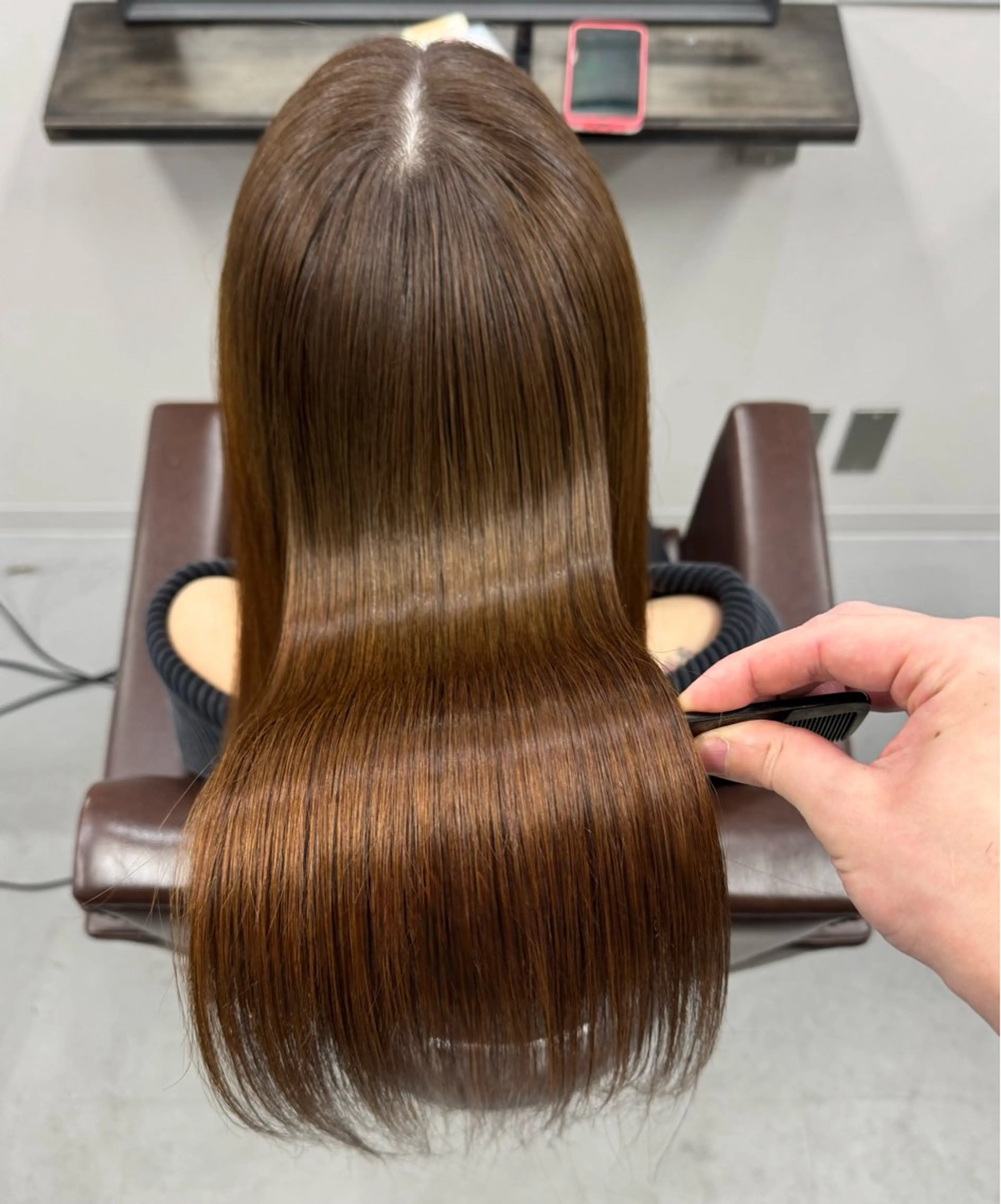 ロング カット ヘアカラー 縮毛矯正 トリートメント XYZ所属・縮毛矯正/髪質改善 韓国風/MIKIYAのヘアスタイル