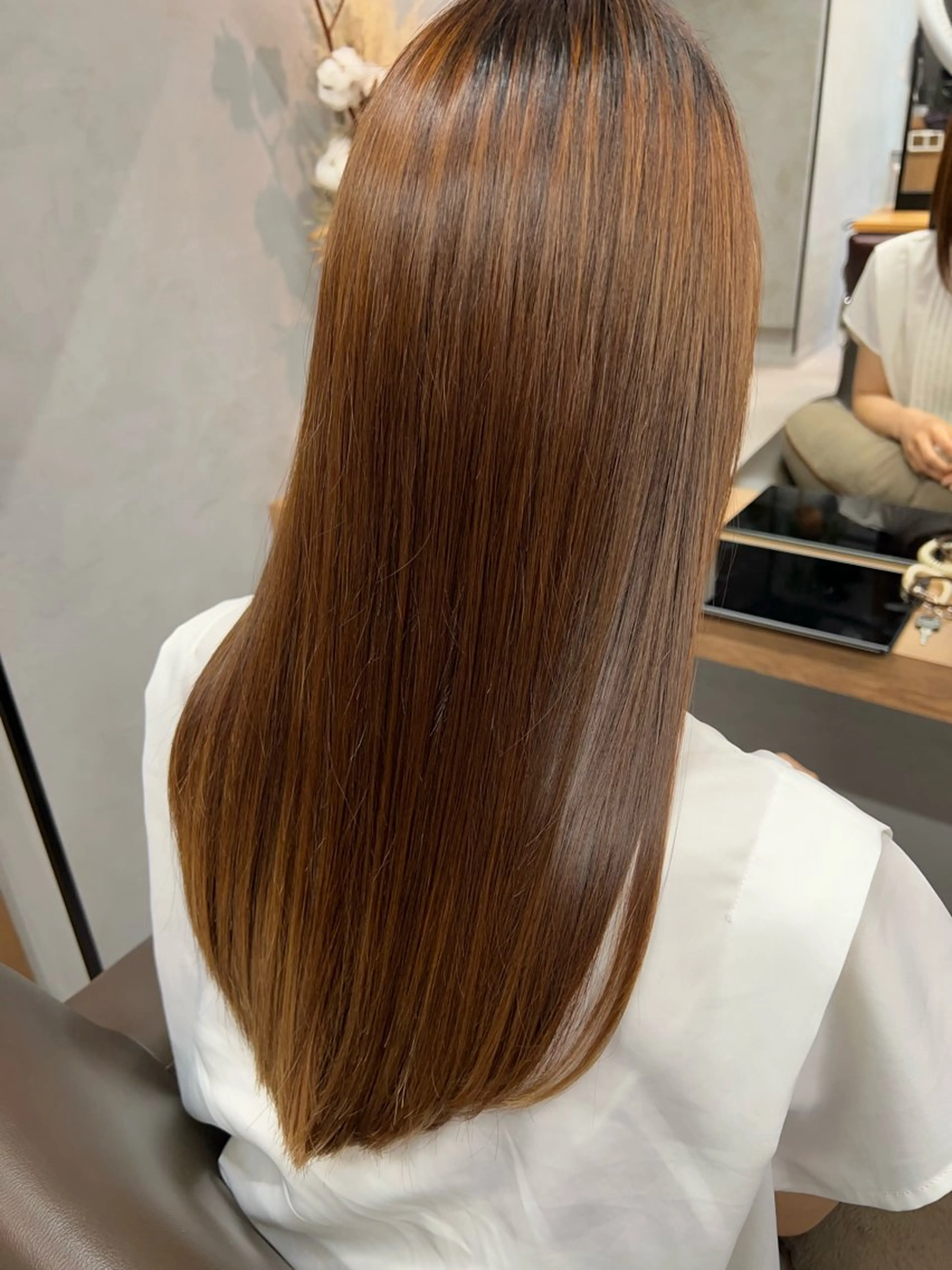 ロング 韓国レイヤー🖤🤍 /うえのゆずのヘアスタイル