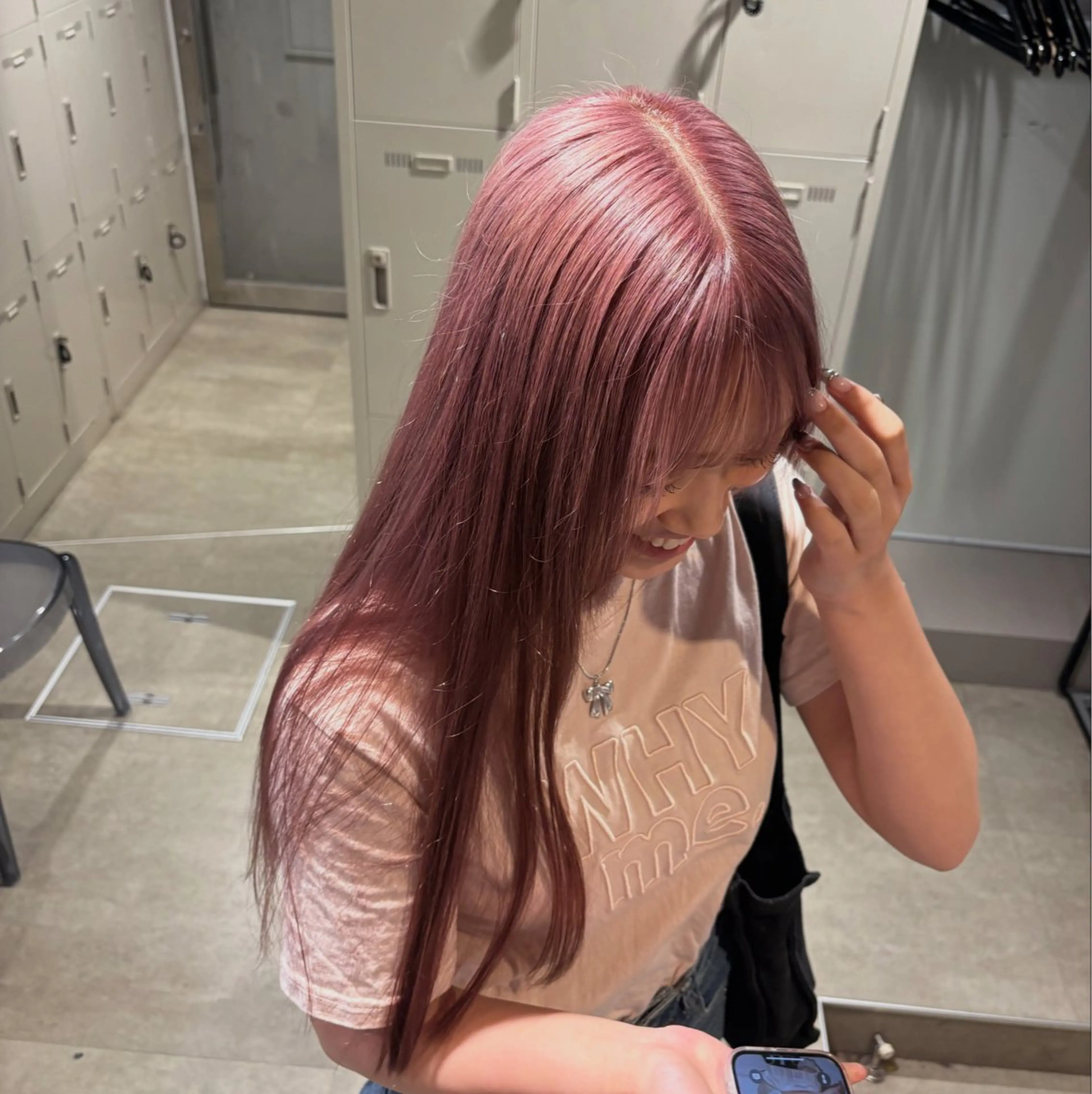 カラー ヘアカラー トリートメント 透明感ベージュ🤎 ナチュラルレイヤーのヘアスタイル