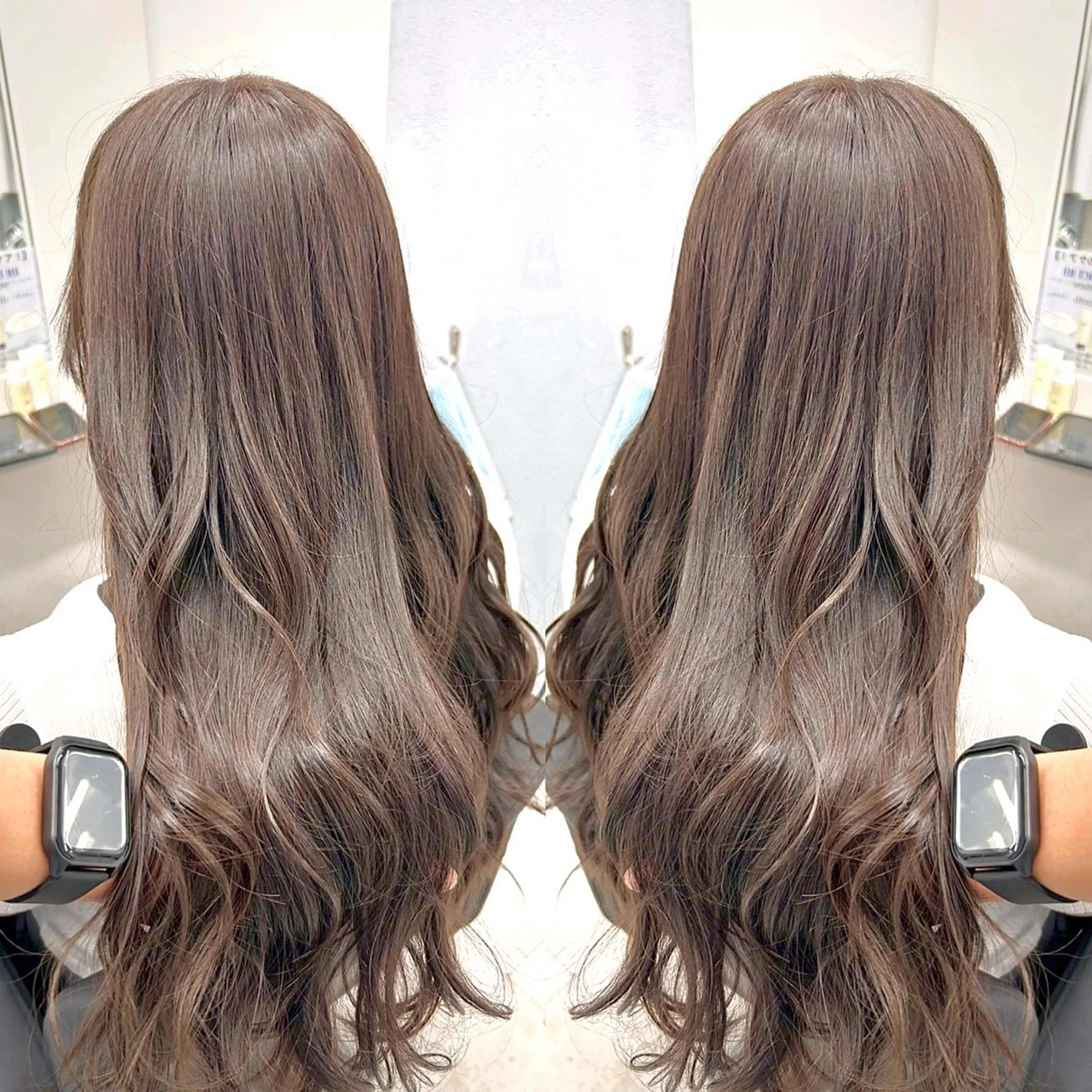 🎀medium & long cut🎀➕1step treatment✨ドライの仕方で変わる⁉️毛先整えたい艶髪に♡の写真