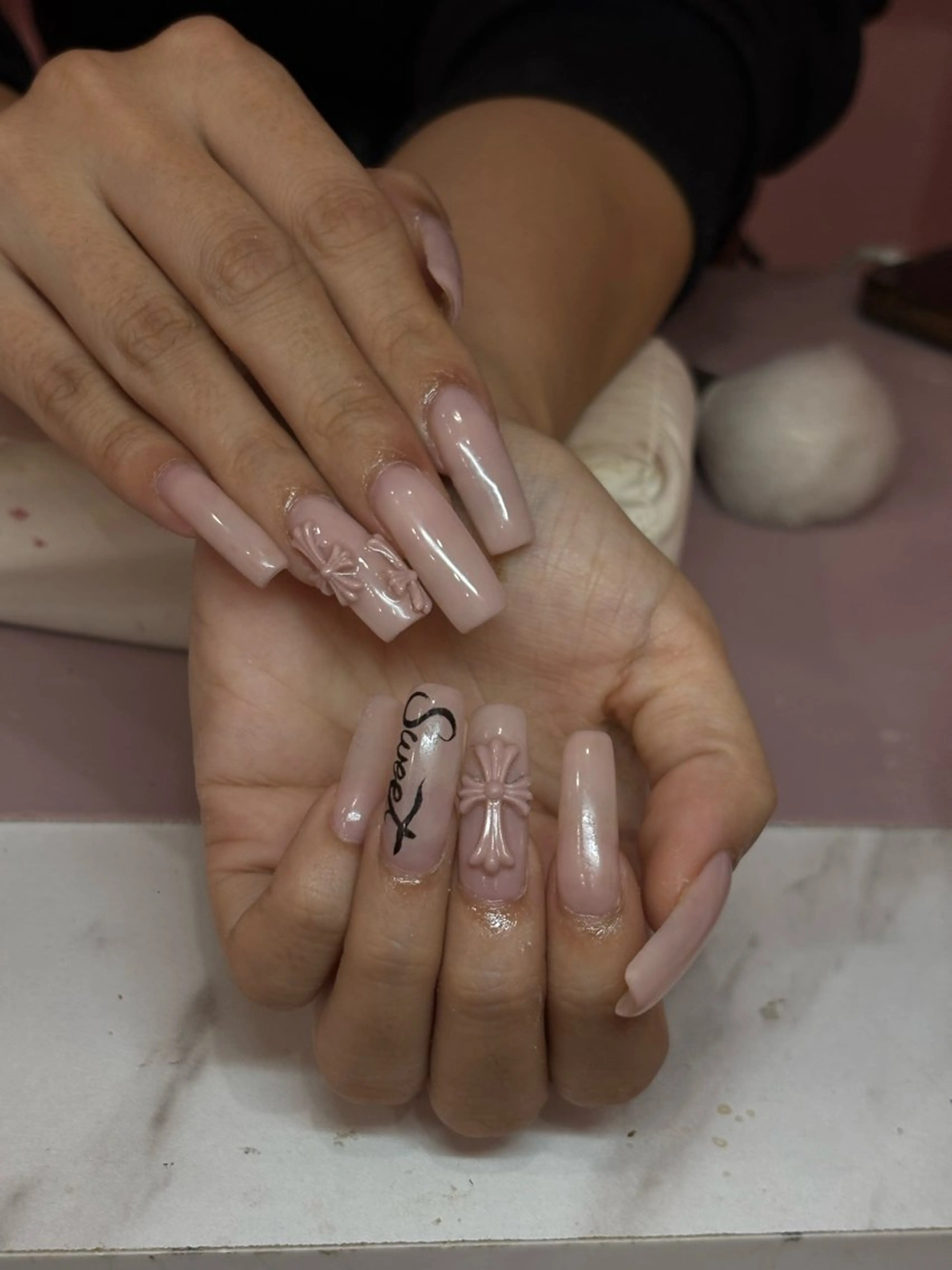 ネイル ロングネイル スカルプネイル icy nail れいあのネイルデザイン