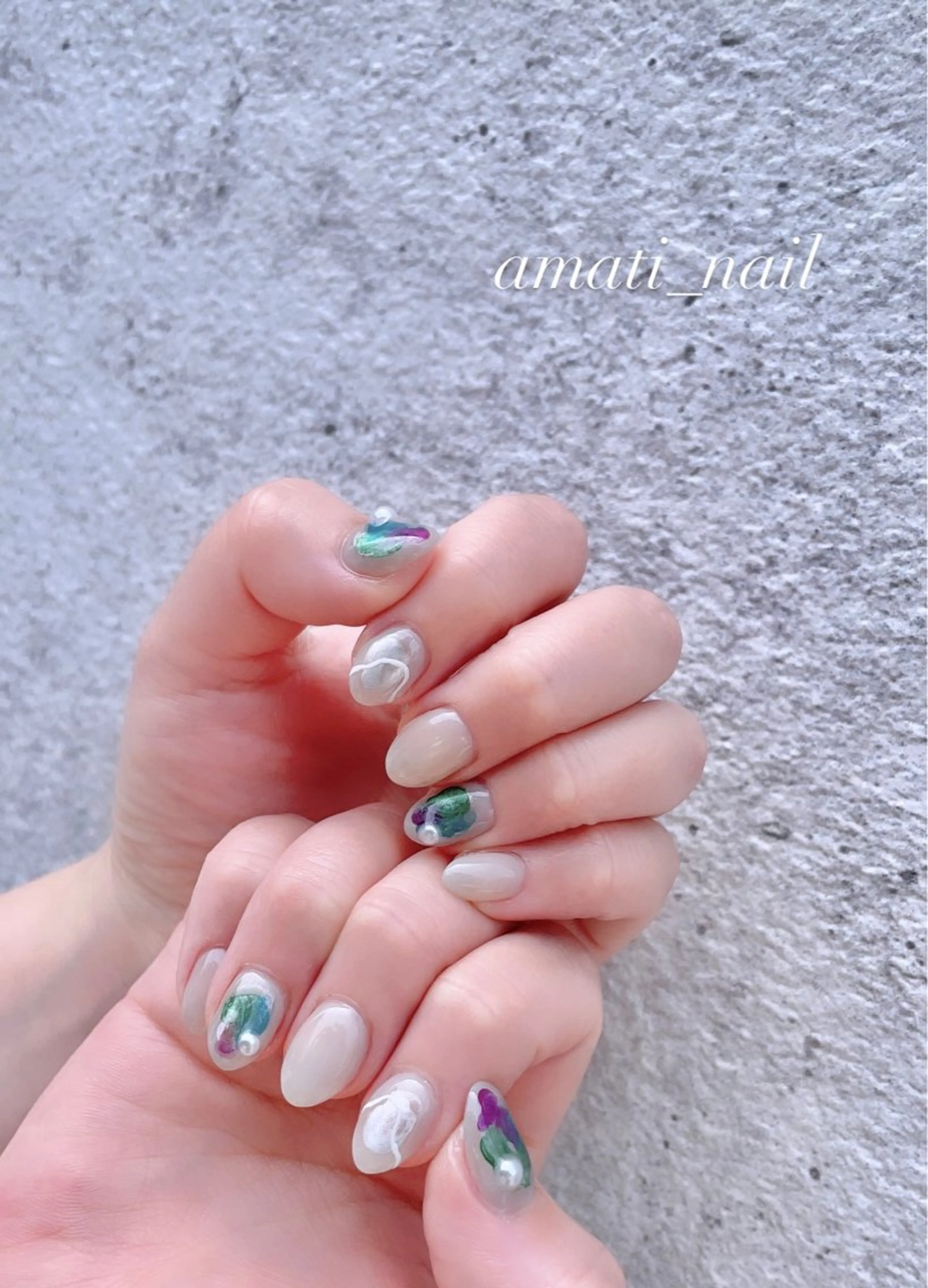 ネイル フットネイル ジェルネイル マグネットネイル ミラーネイル ニュアンスネイル ハンドネイル amati_nail TAKAKOのネイルデザイン