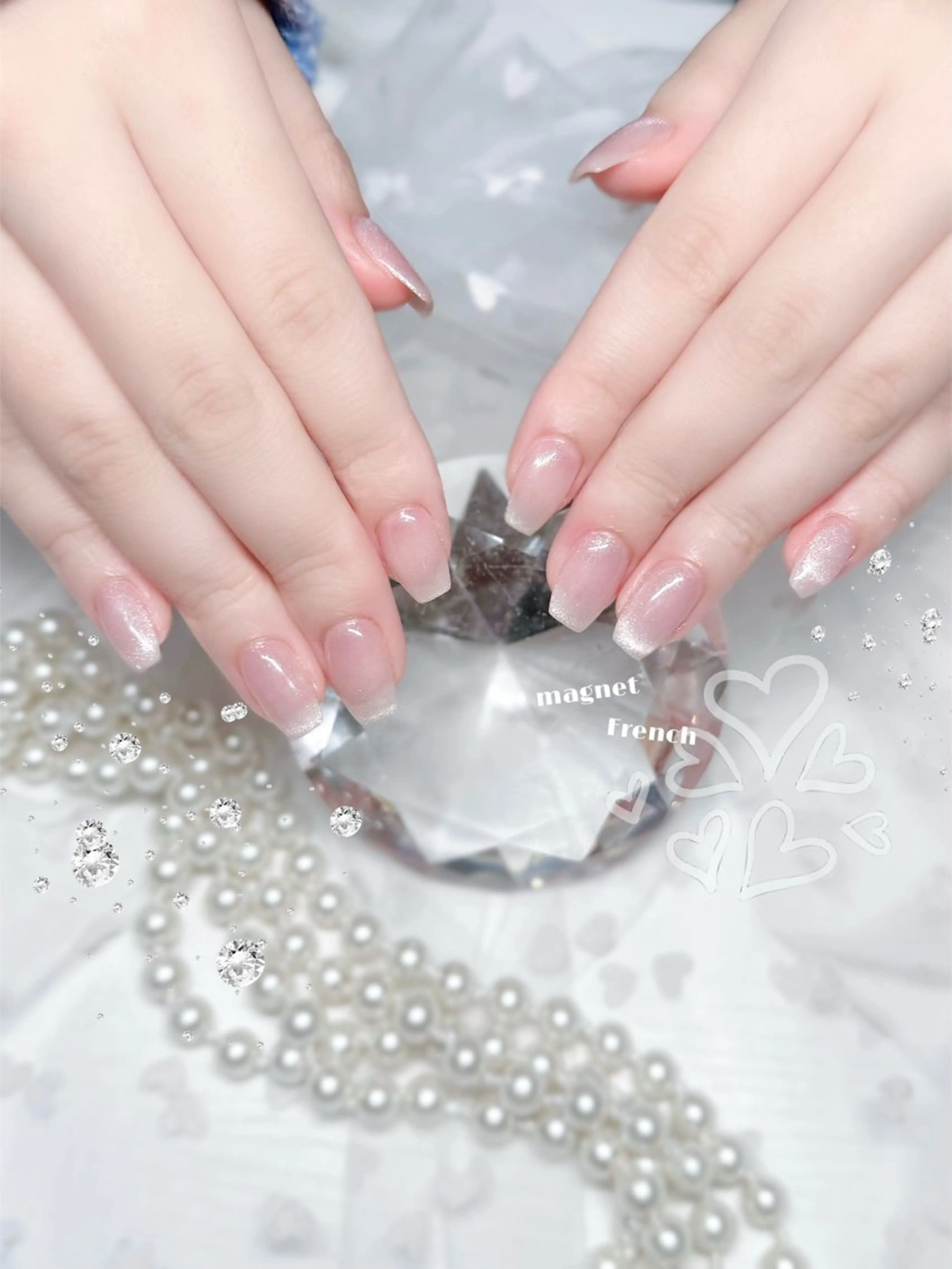 ネイル フレンチネイル ハンドネイル 🩵 aoi🩵のネイルデザイン